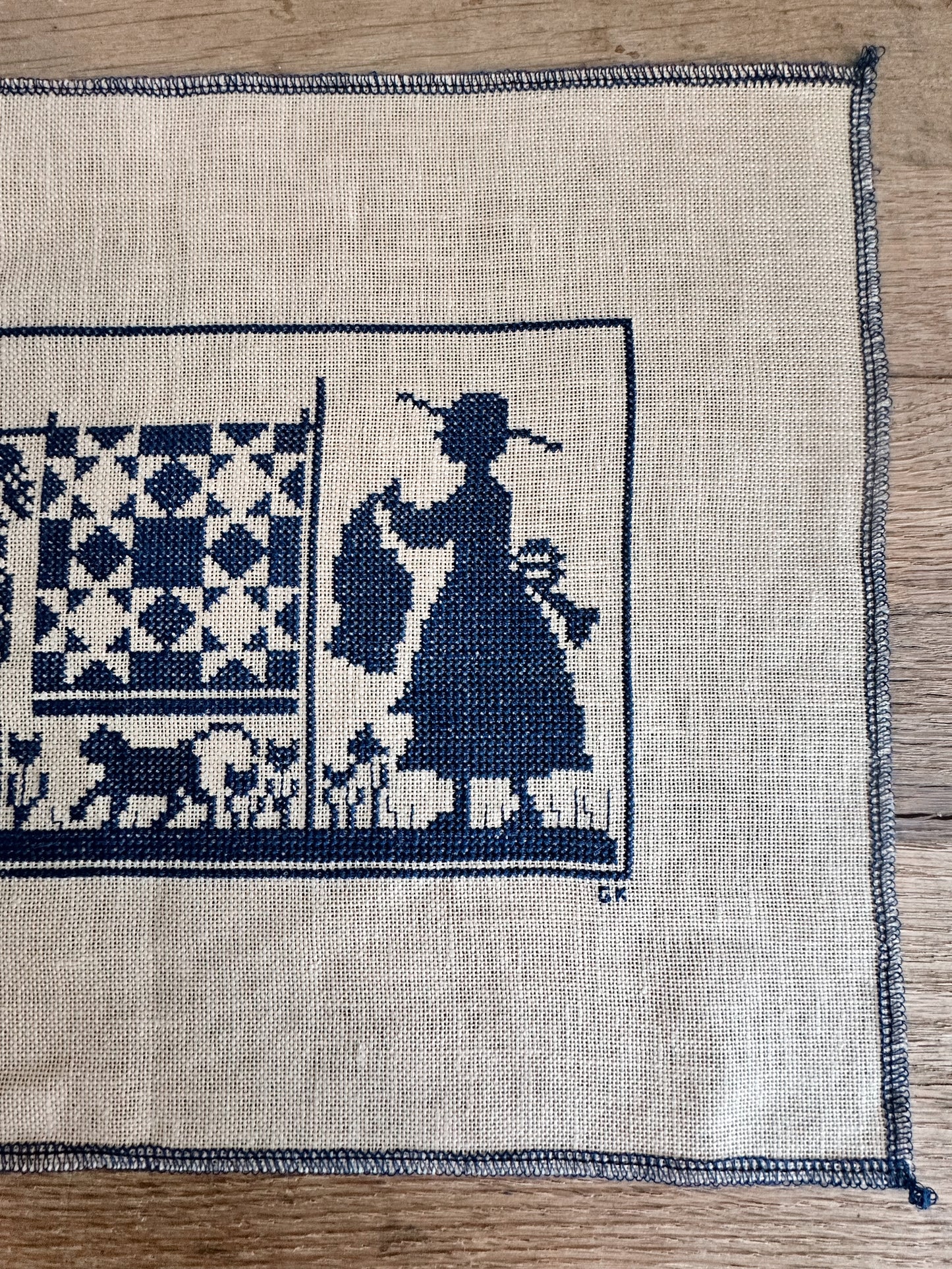 Beautiful Vintage Cross Stitch, Wash Day Again