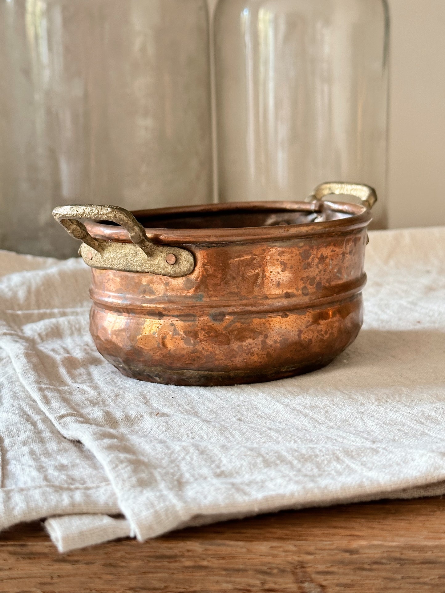 Small Oval Copper Pot