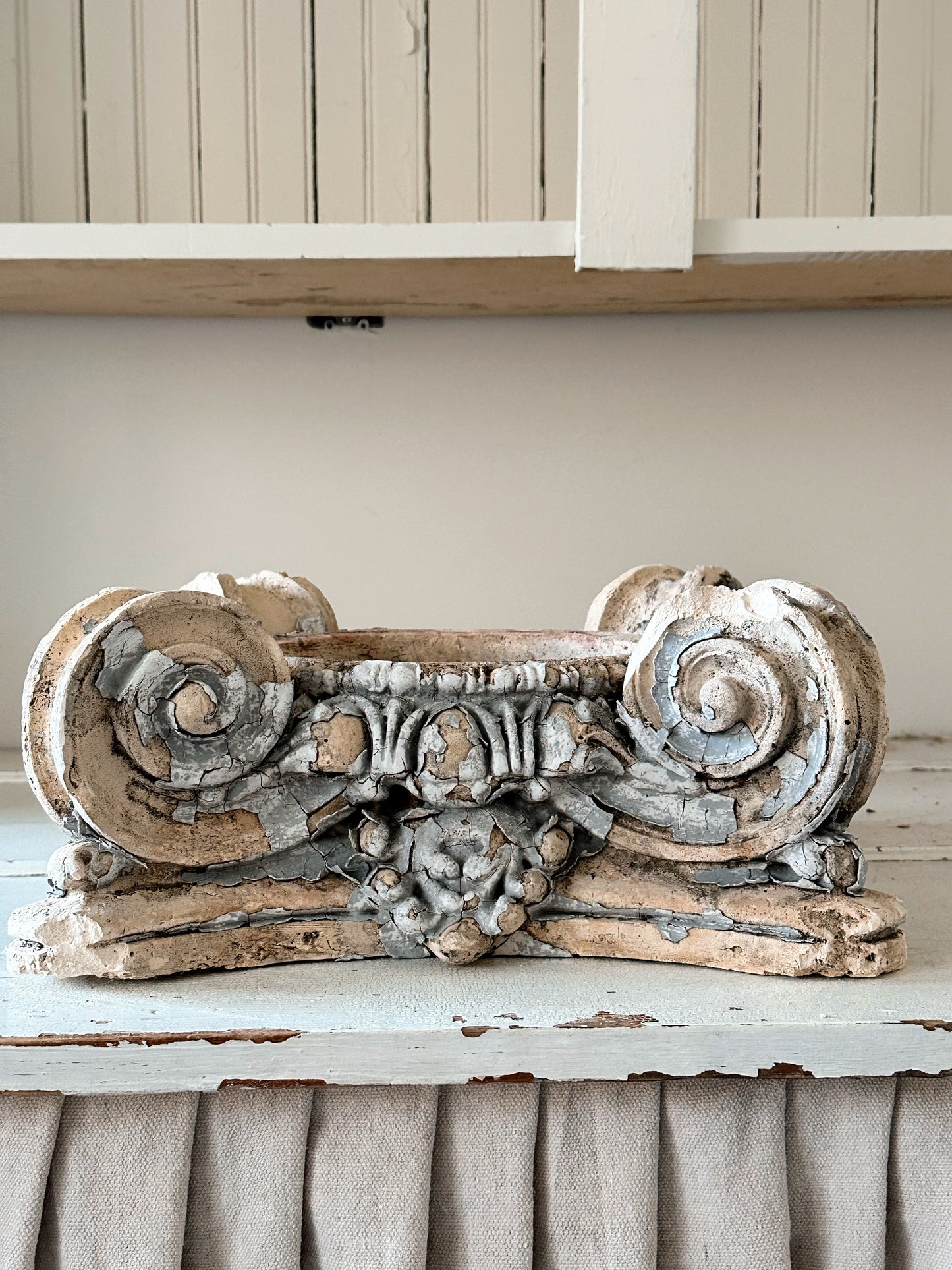 Beautiful Antique Plaster Capital