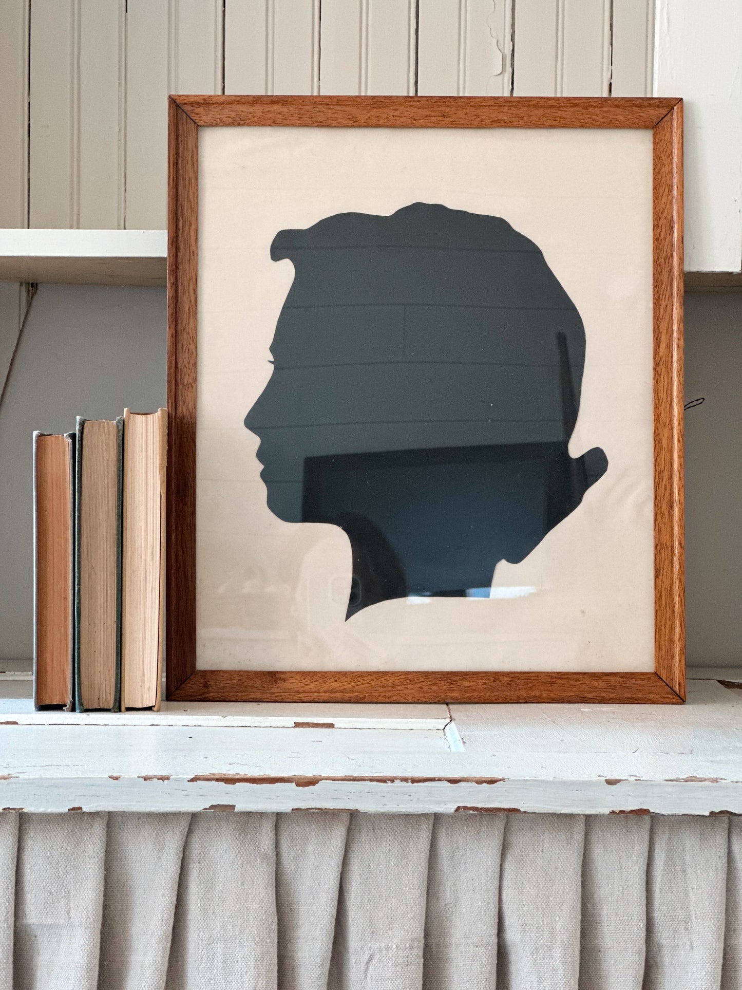 Large Vintage Hand Cut Silhouette