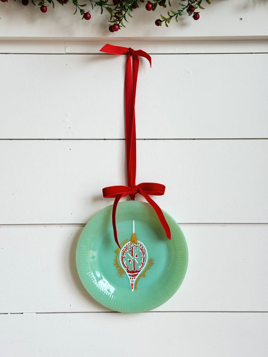 Hand Painted Vintage Jadeite