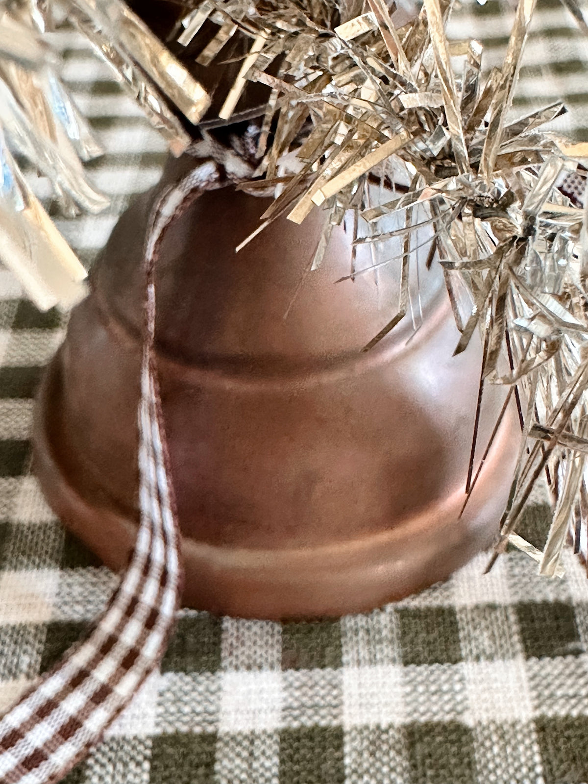 Vintage Lamp Base Tinsel Tree