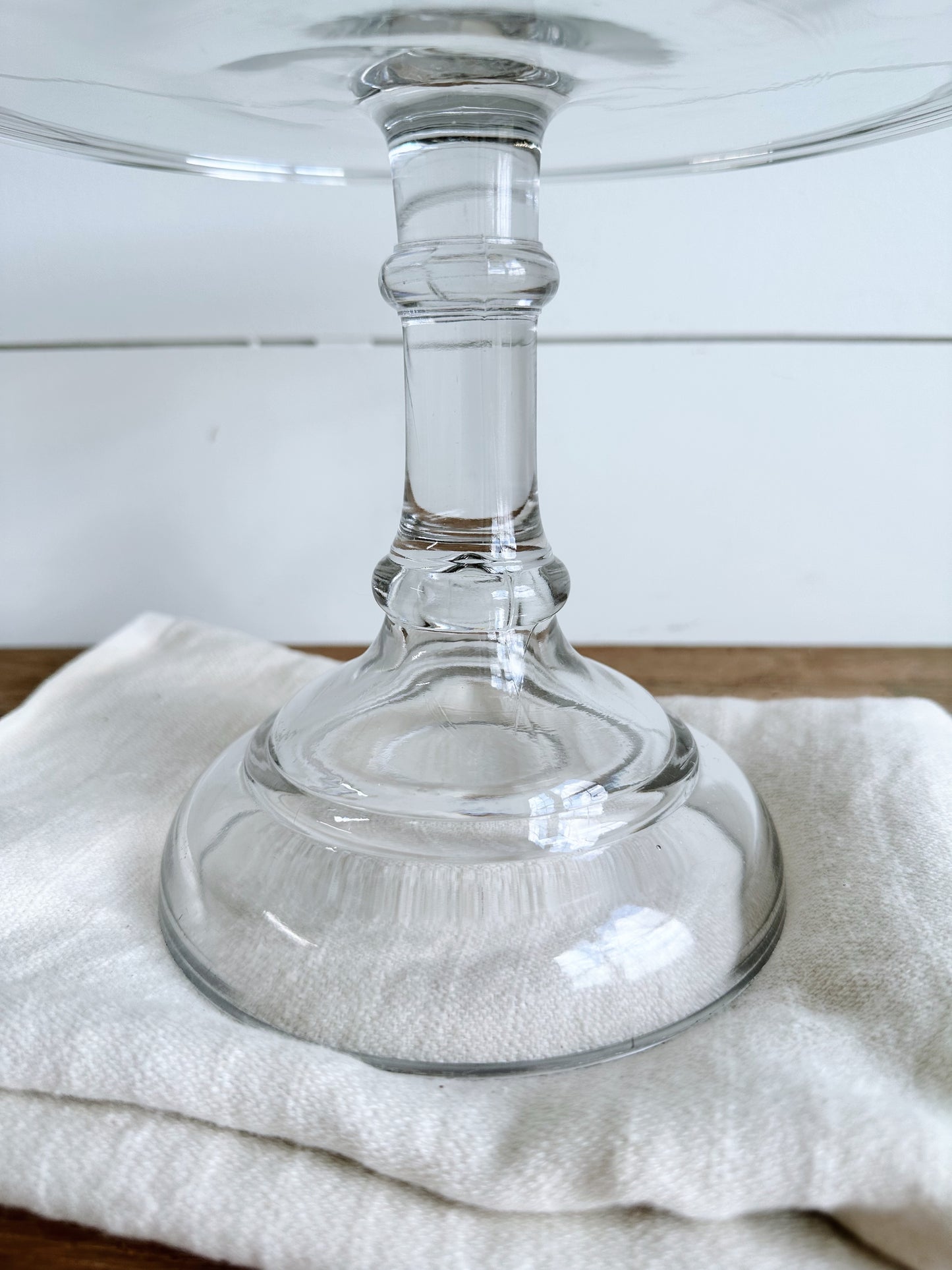 Antique 1920s Glass Cake Stand