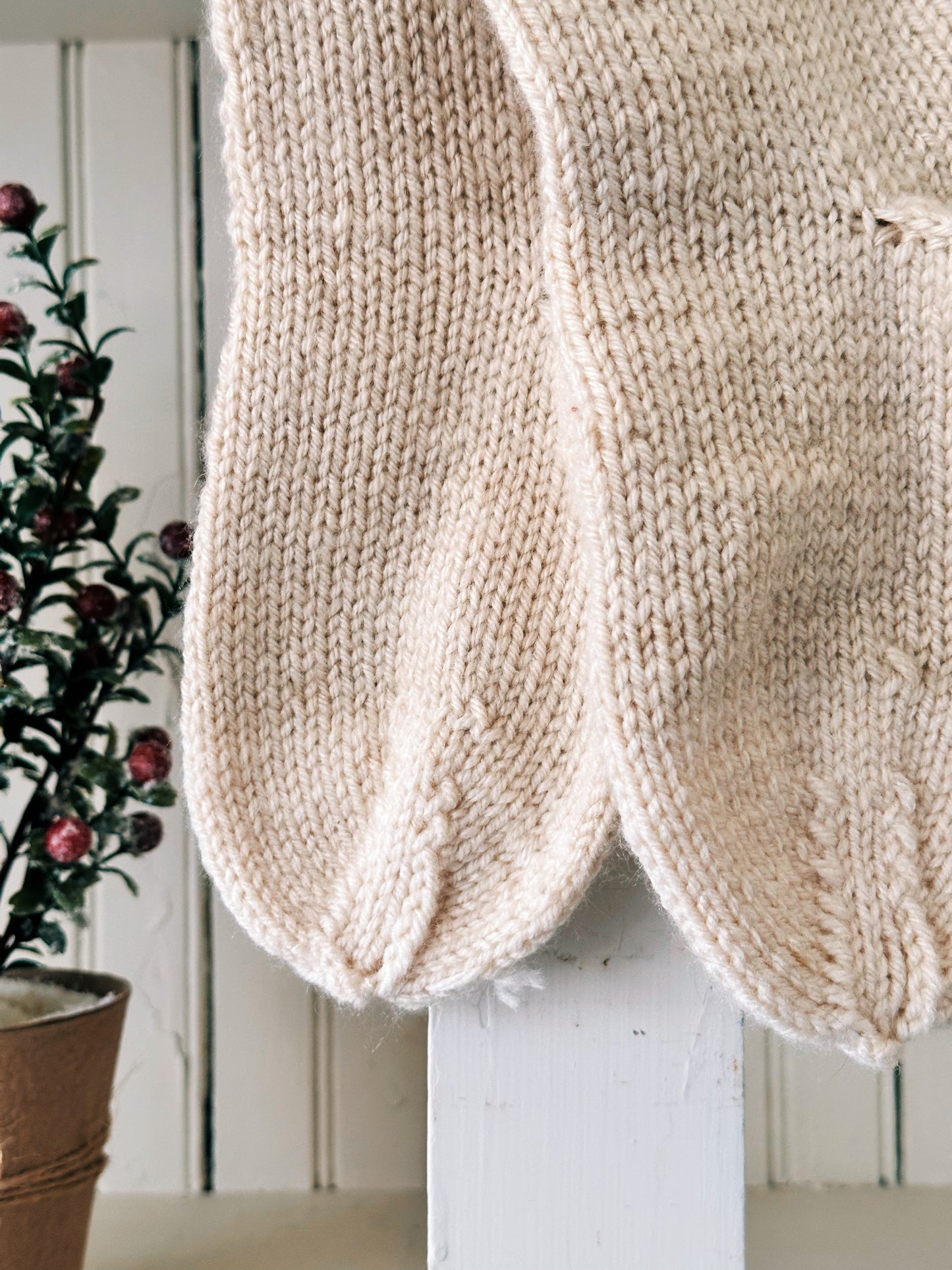 Pair of Knitted Stockings