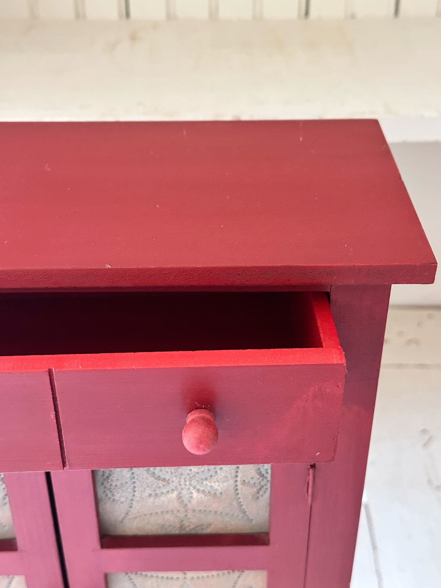 Vintage Tabletop Size Replica Pie Safe