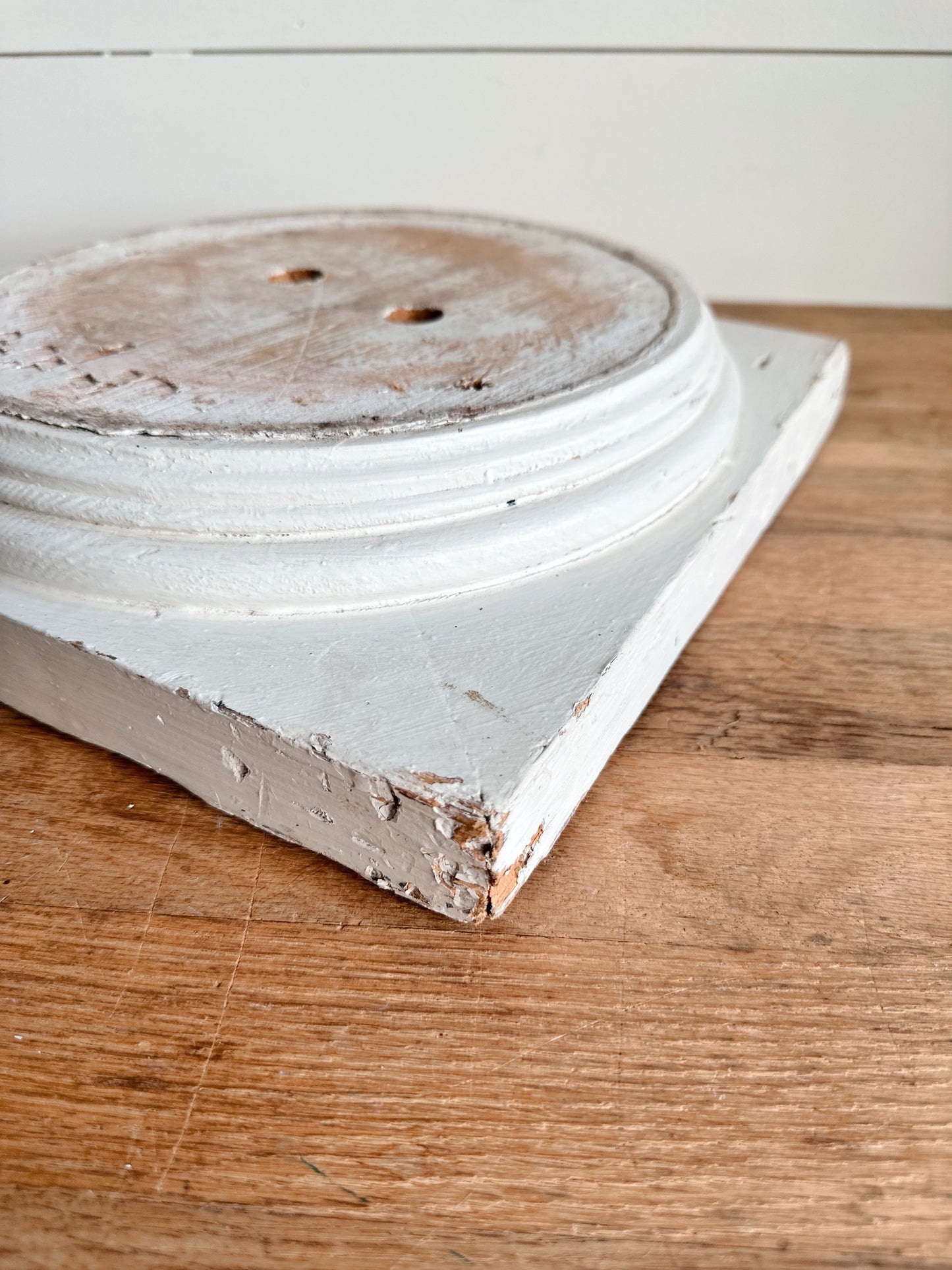 Vintage Wooden Column Base Riser