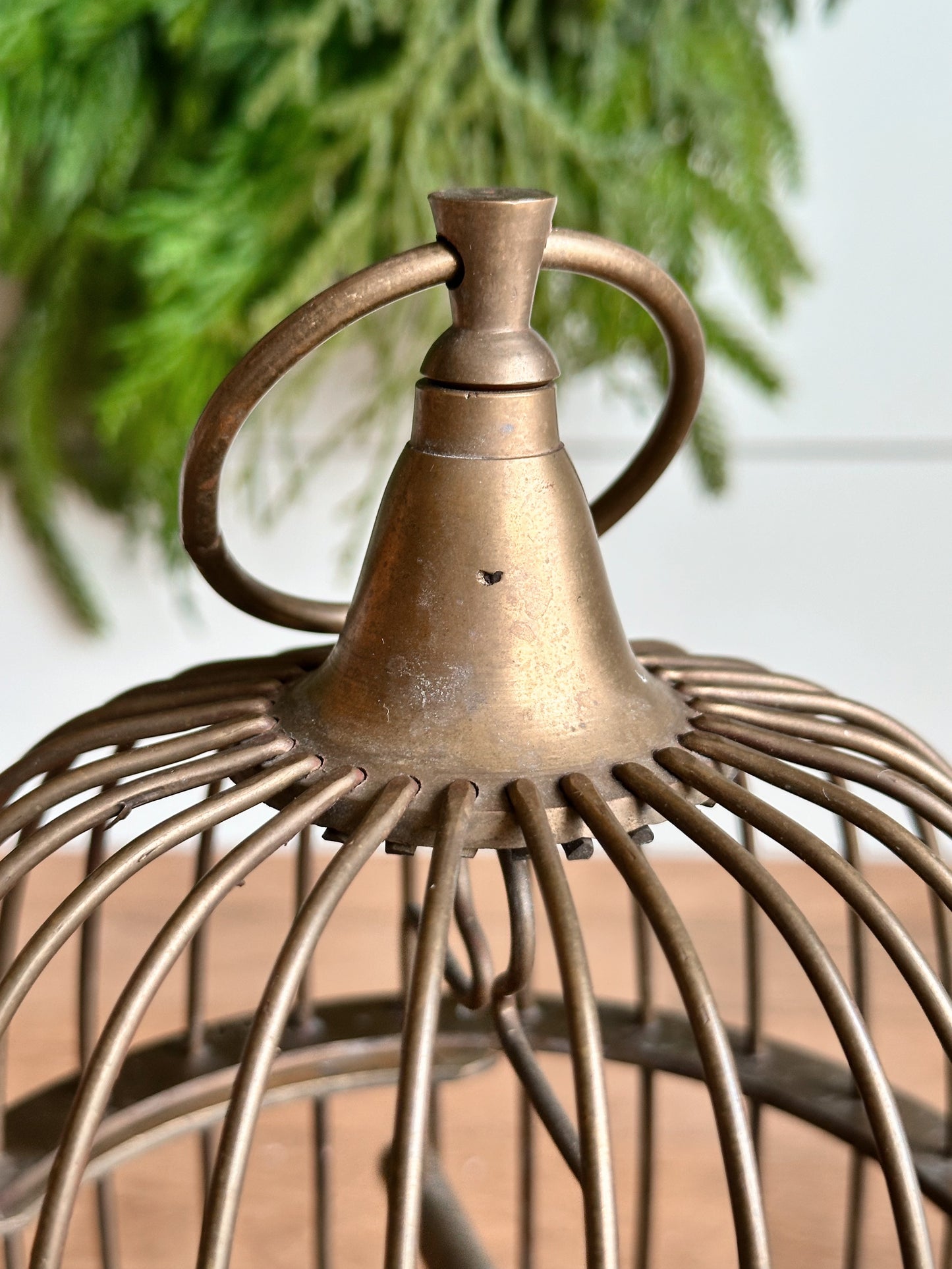 Vintage Brass Bird Cage