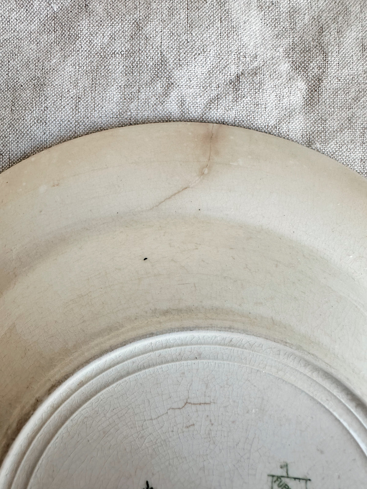 Pair of 1905 Antique Furnivals Ellesmere Shallow Soup Bowls