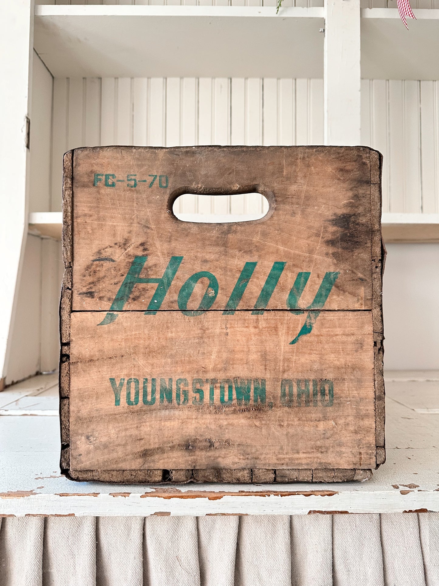 Vintage Holly Crate