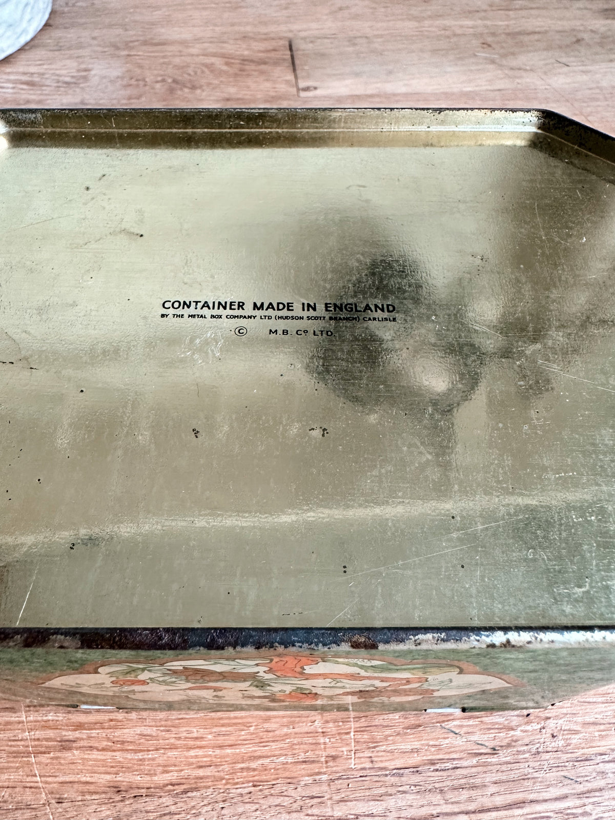 Vintage English Cookie Tin