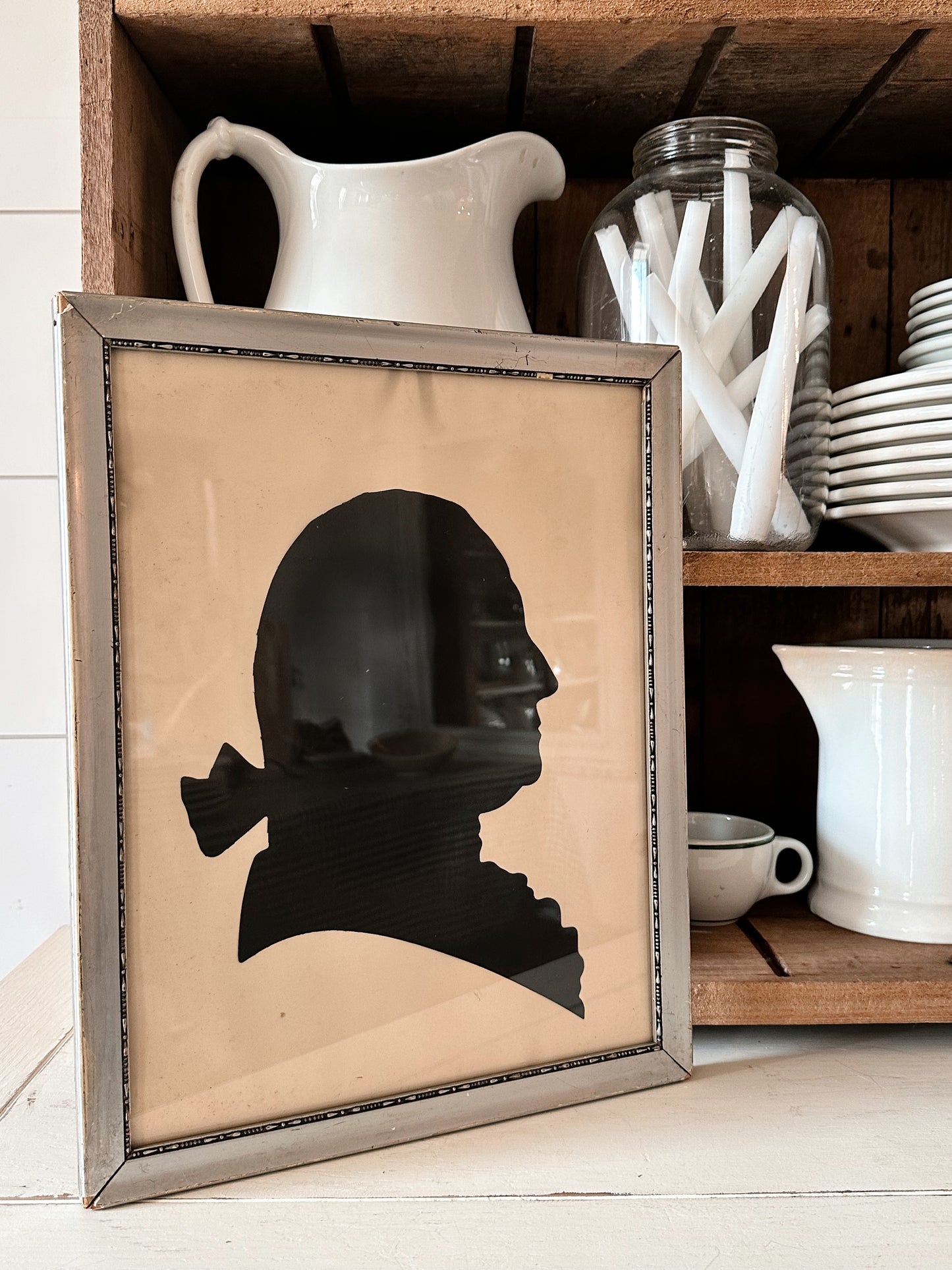 Vintage Hand Cut Benjamin Franklin Silhouette