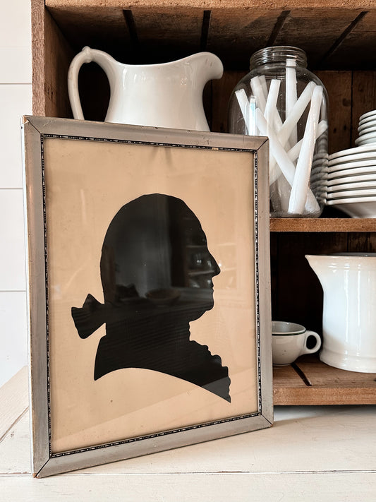 Vintage Hand Cut Benjamin Franklin Silhouette