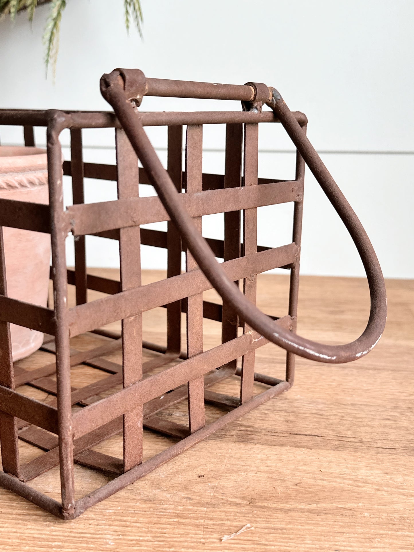 Vintage Iron Basket