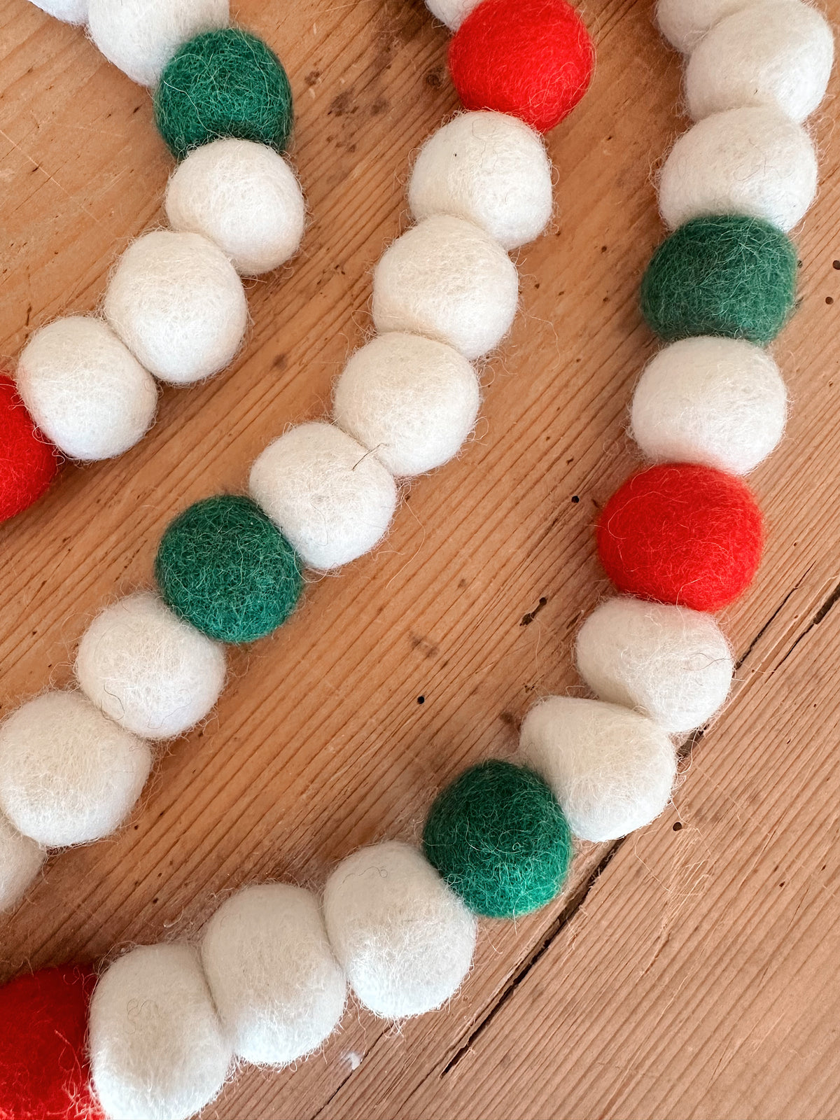 Felted Ball Garland