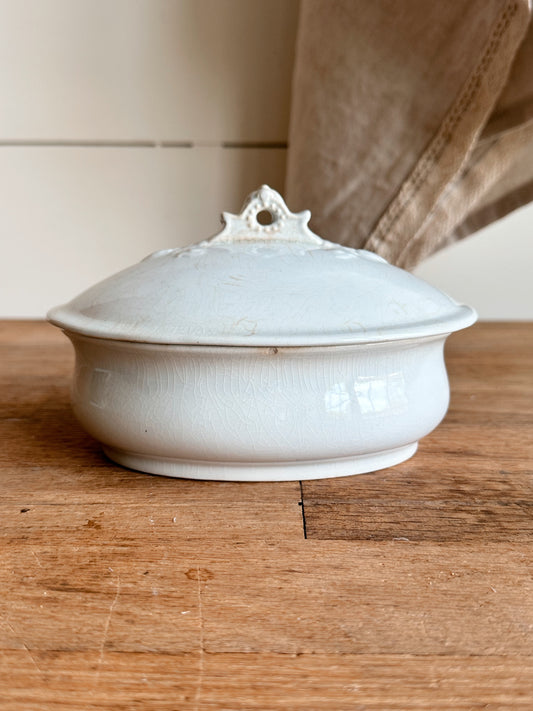 Antique Wedgwood & Co Ironstone Covered Soap Dish