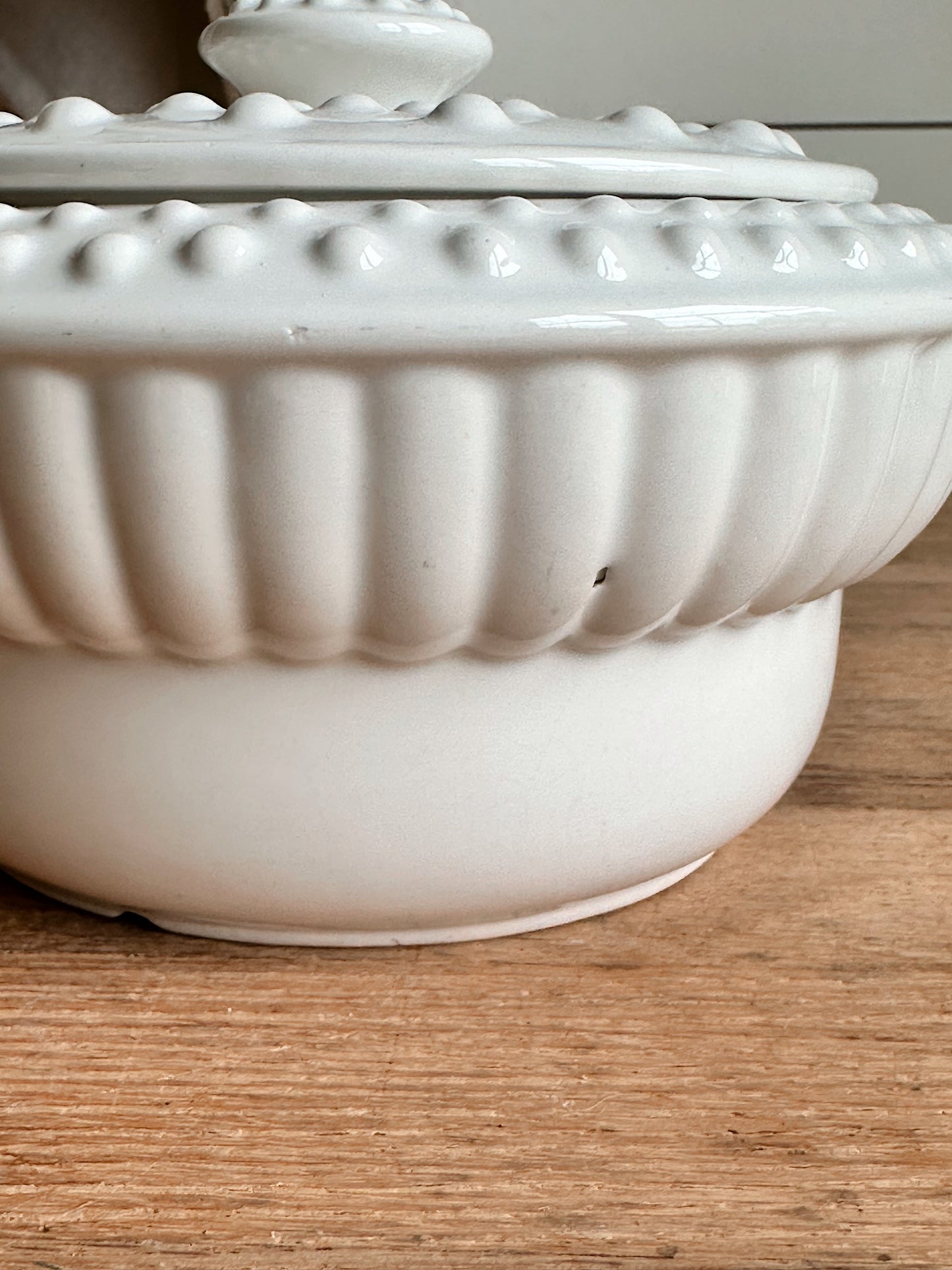 Vintage Hobnail Lidded Canister