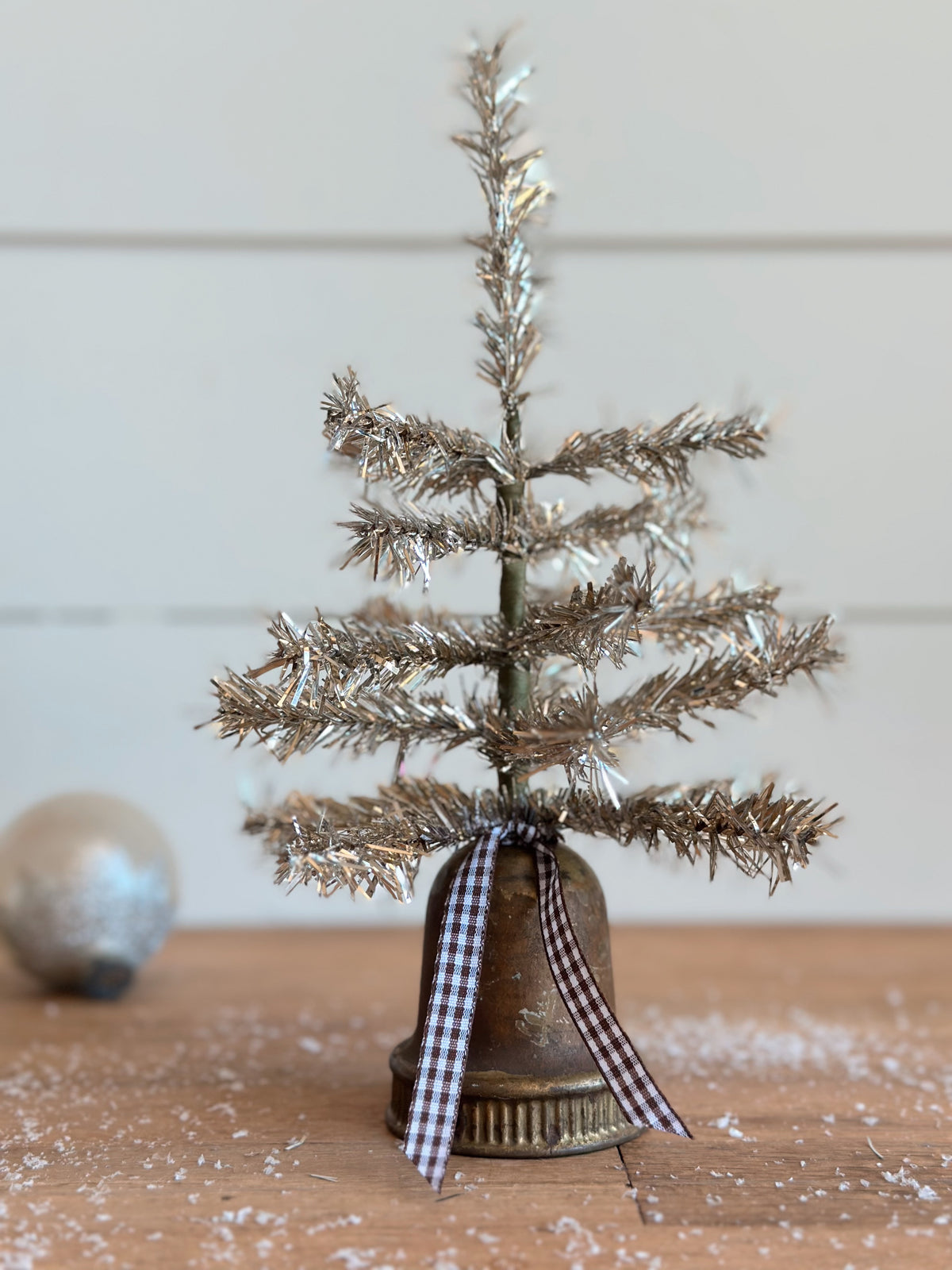 Vintage Brass Salvage Lamp Piece Tinsel Tree