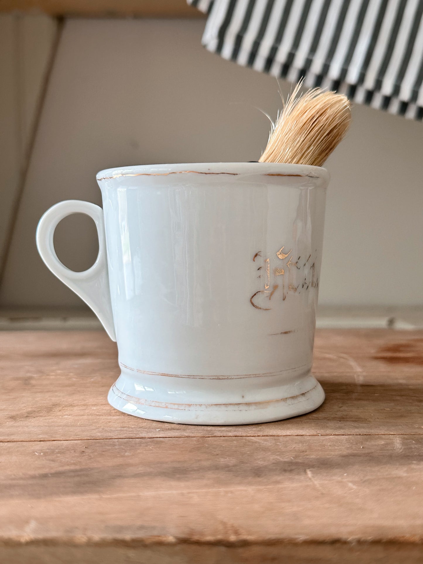 Vintage Shave Mug & Brush