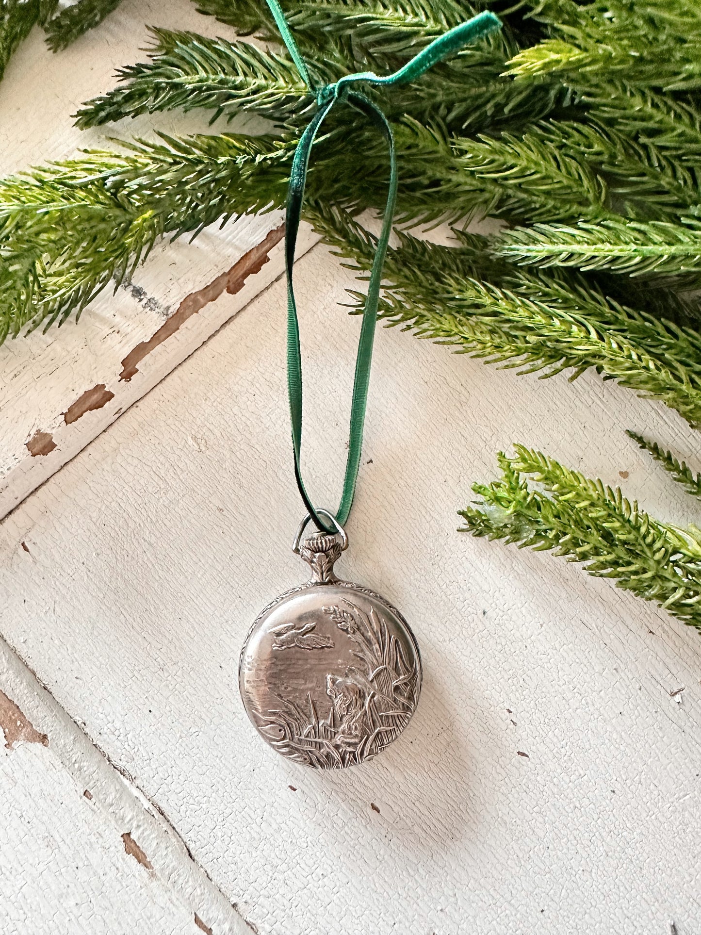 Vintage Pocket Watch Ornament