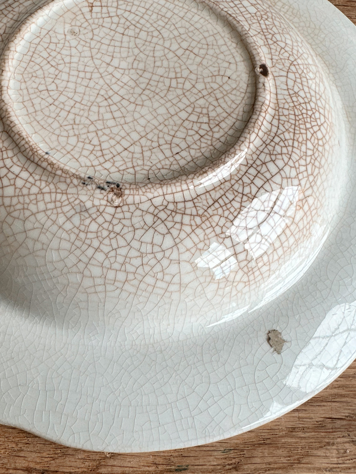 Antique Transferware Covered Butter Dish