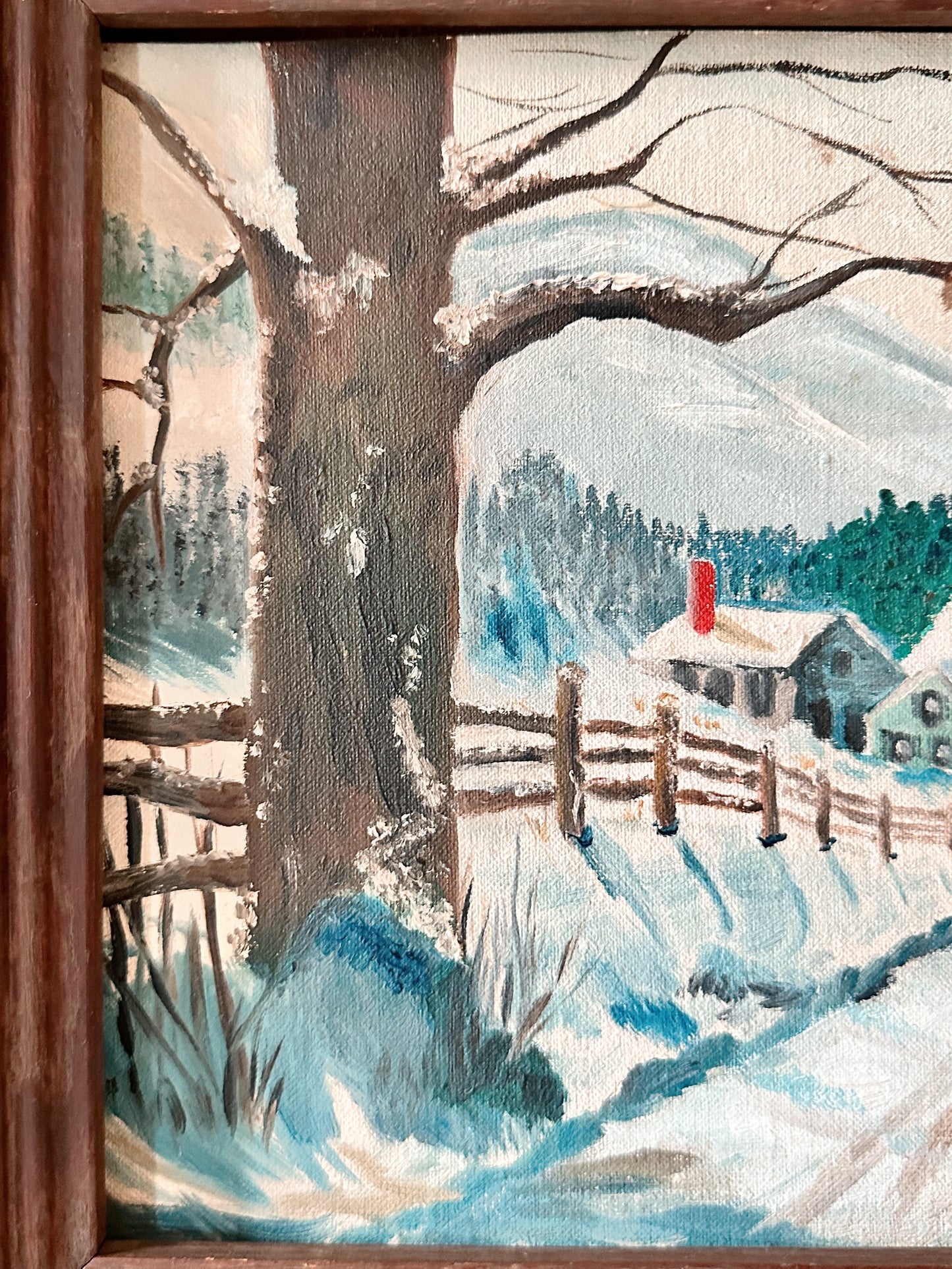 Vintage Winter Painting