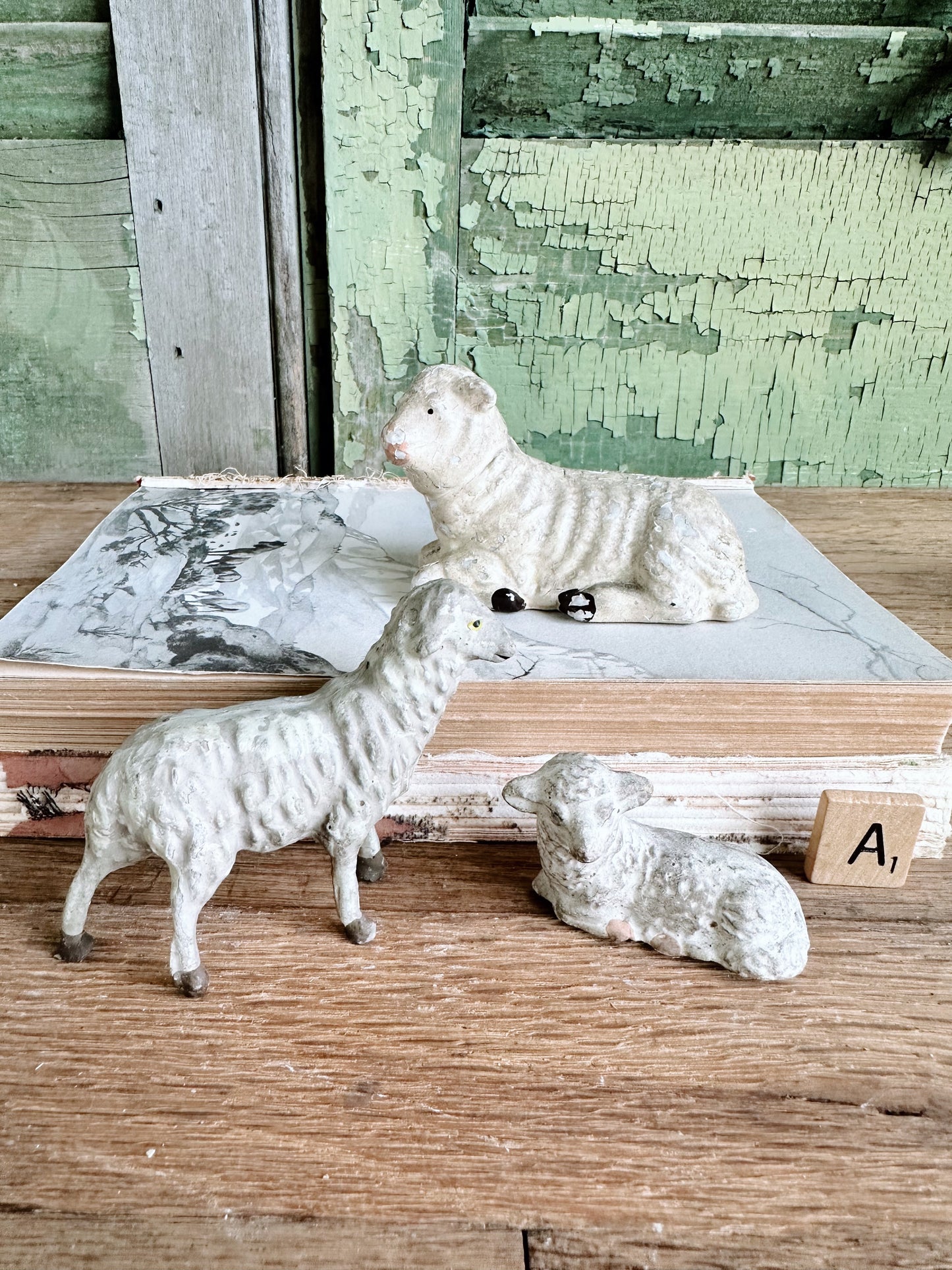 Collection of Three Vintage Sheep