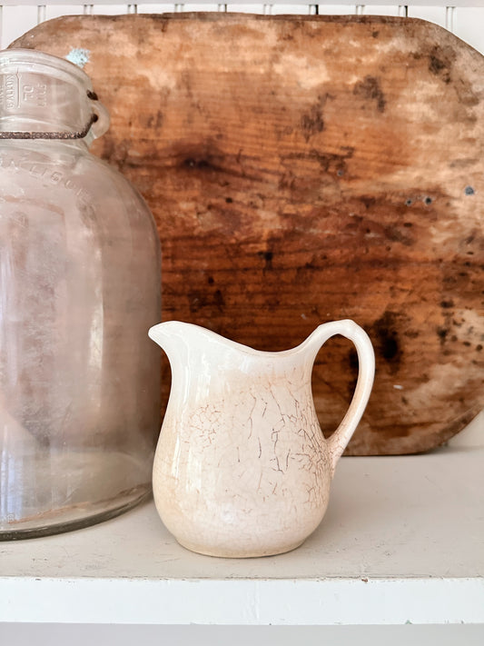 Beautifully Stained Old Ironstone Creamer