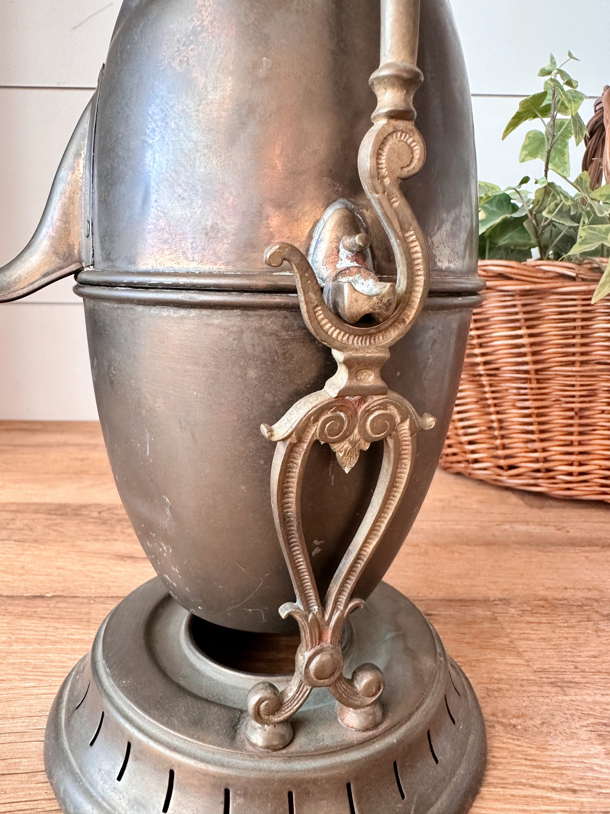Vintage Brass Coffee Percolator