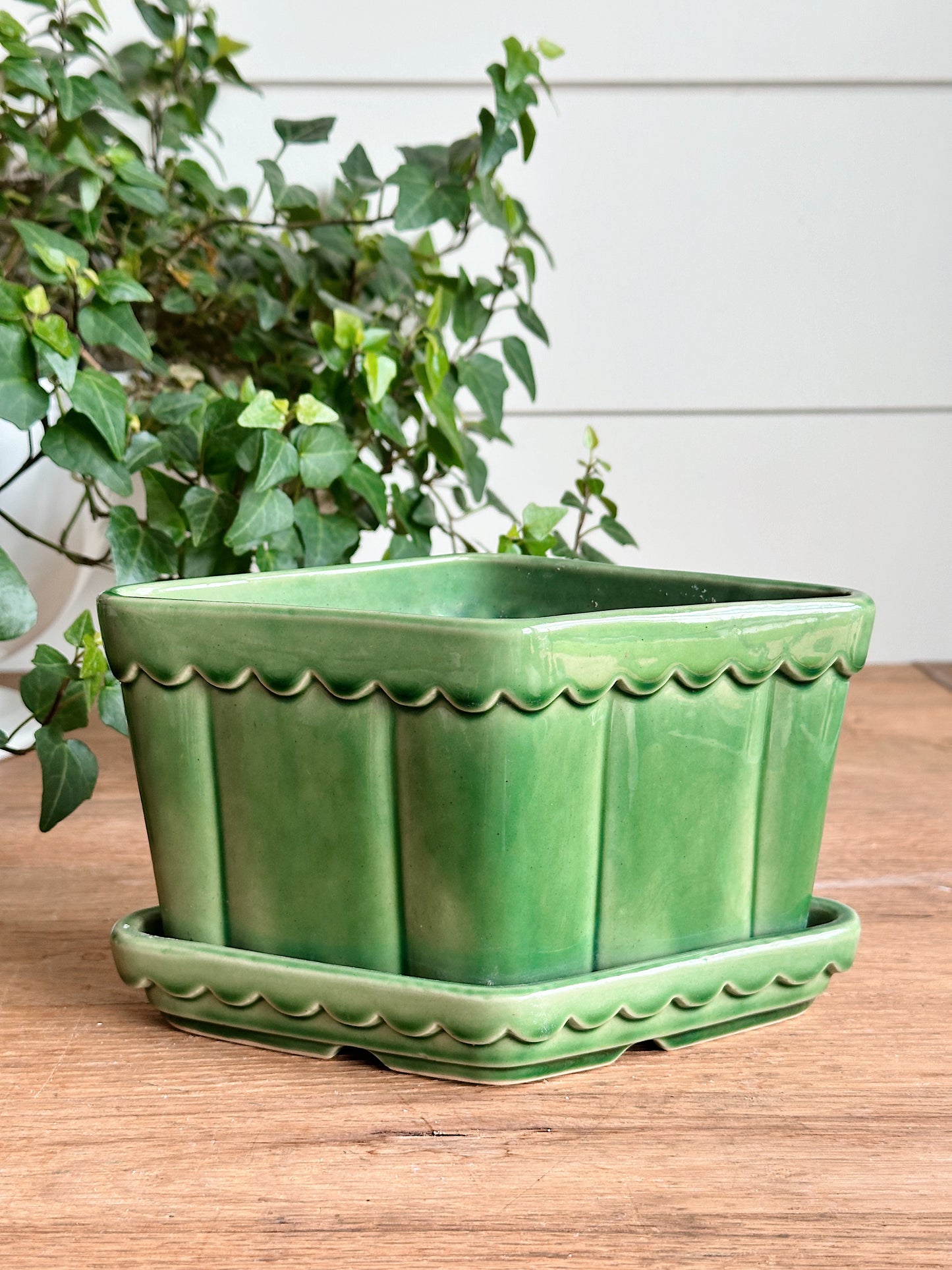 Vintage Diamond Shaped Planter