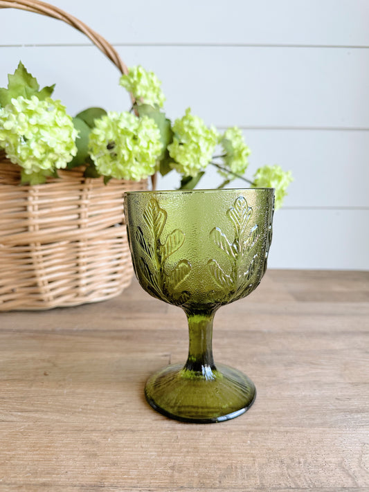 You Choose the Scent - Glass Goblet Vintage Vessel Candle