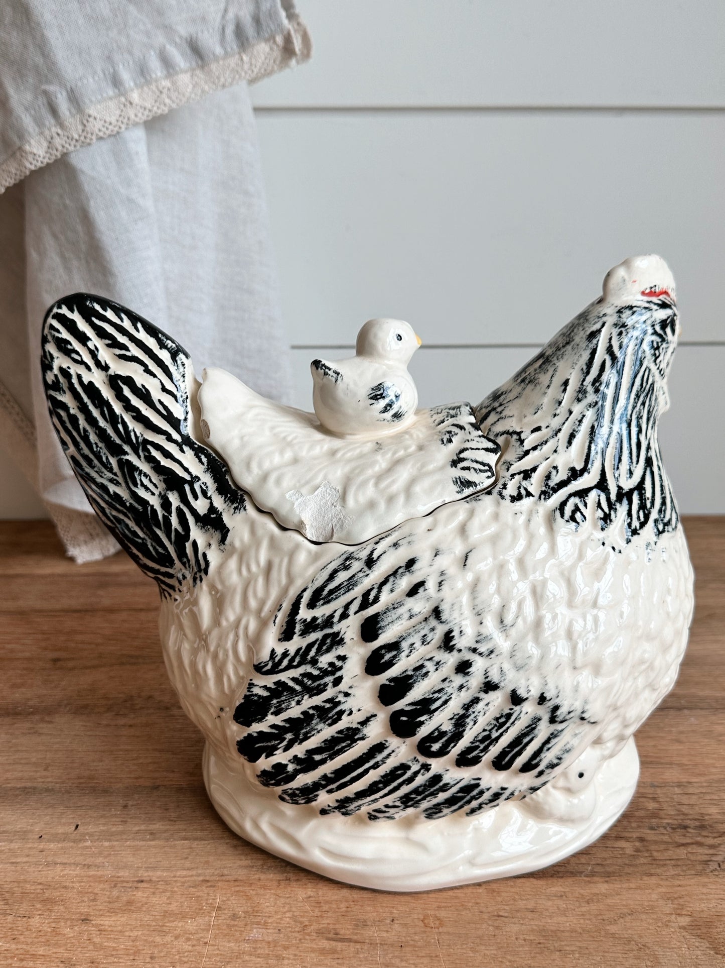 Vintage Morton Pottery Hen & Chick Cookie Jar