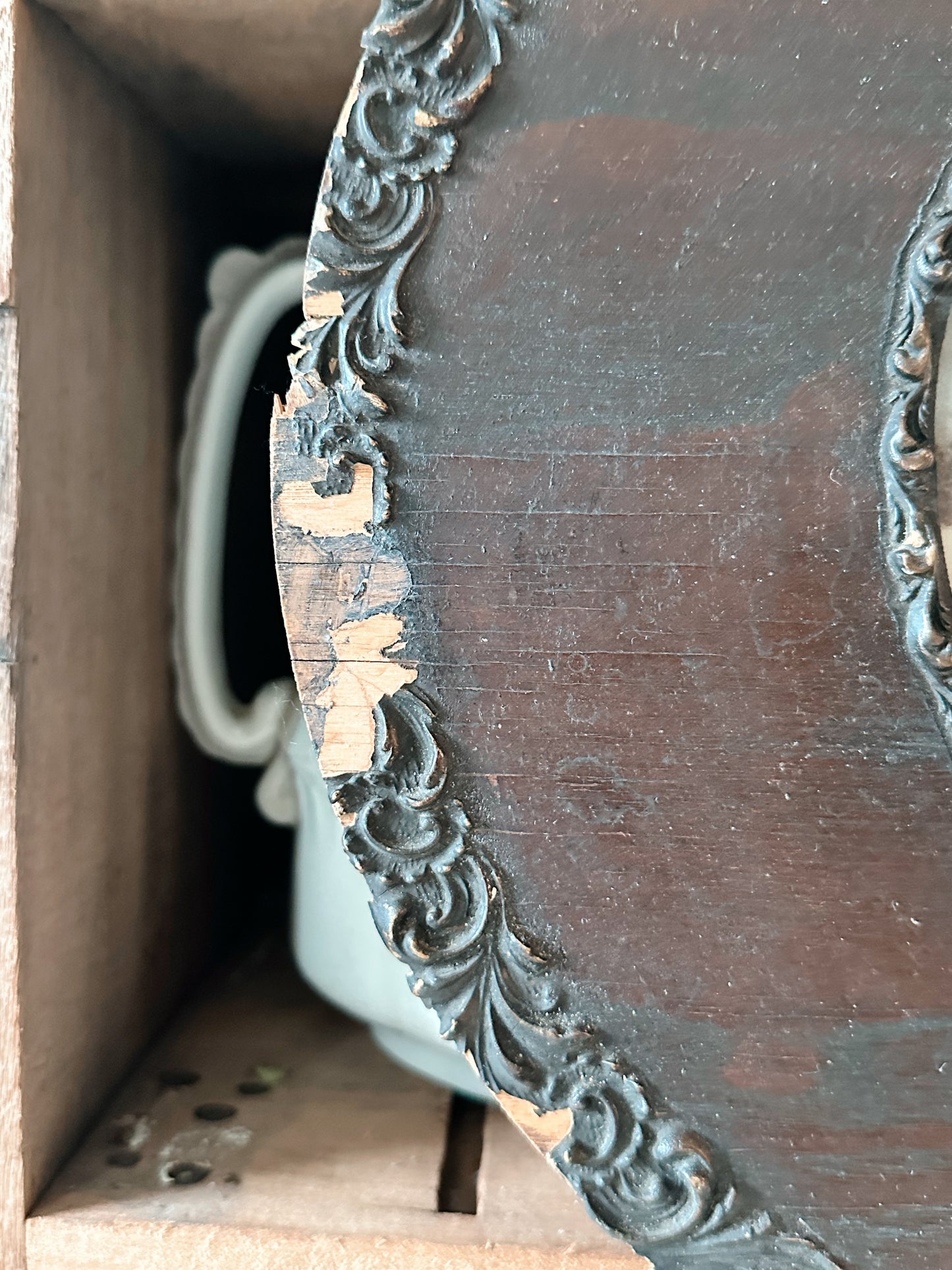 Beautiful Antique Wood Framed Print