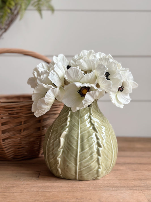 Porcelain Leaf Vase