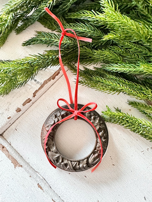 Vintage Salvaged Wreath Ornament