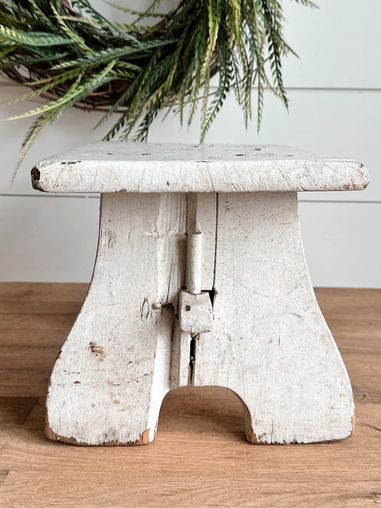 Chippy Vintage Wooden Stool