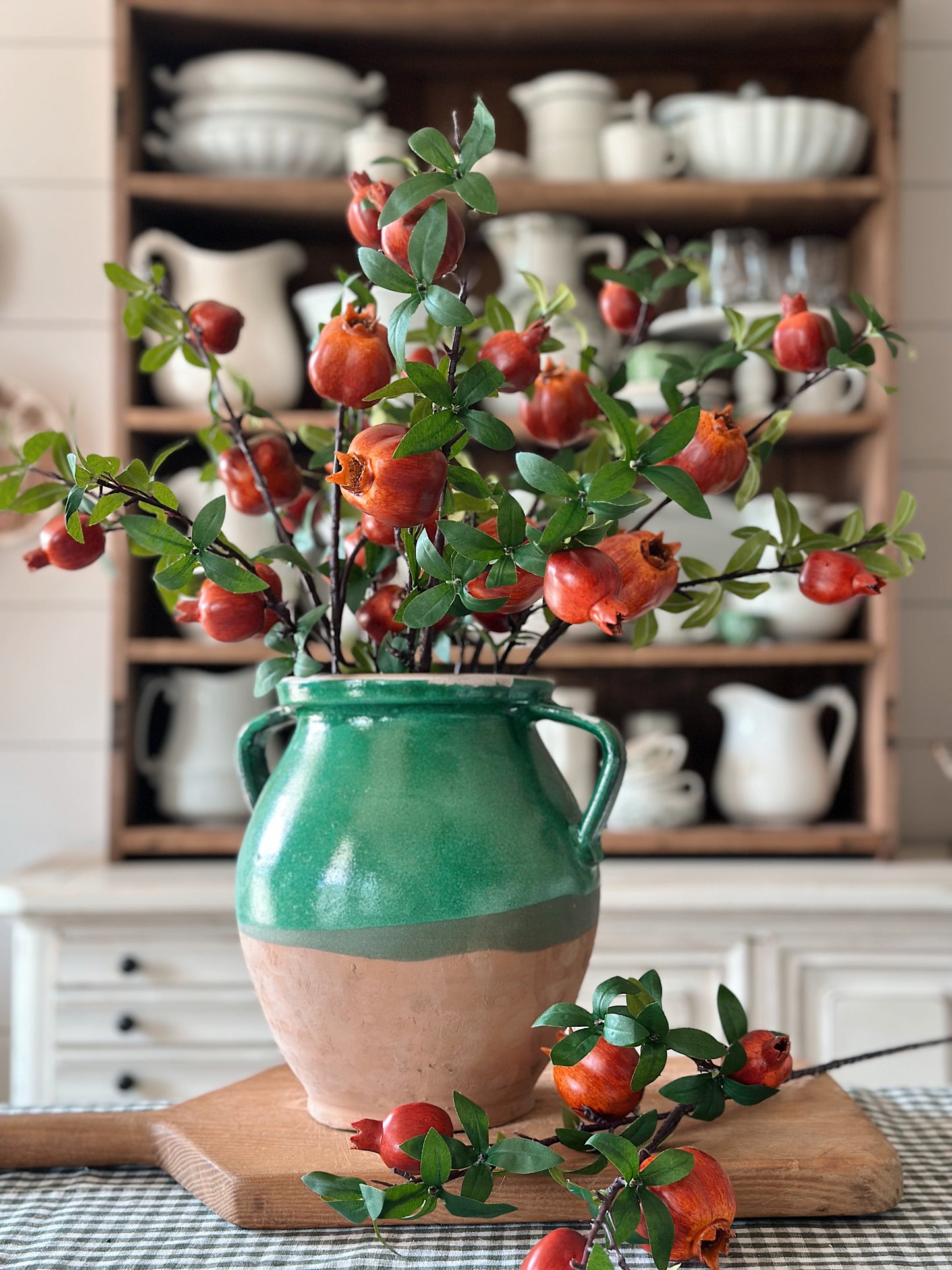 Bundle of Faux Pomegranate Stems