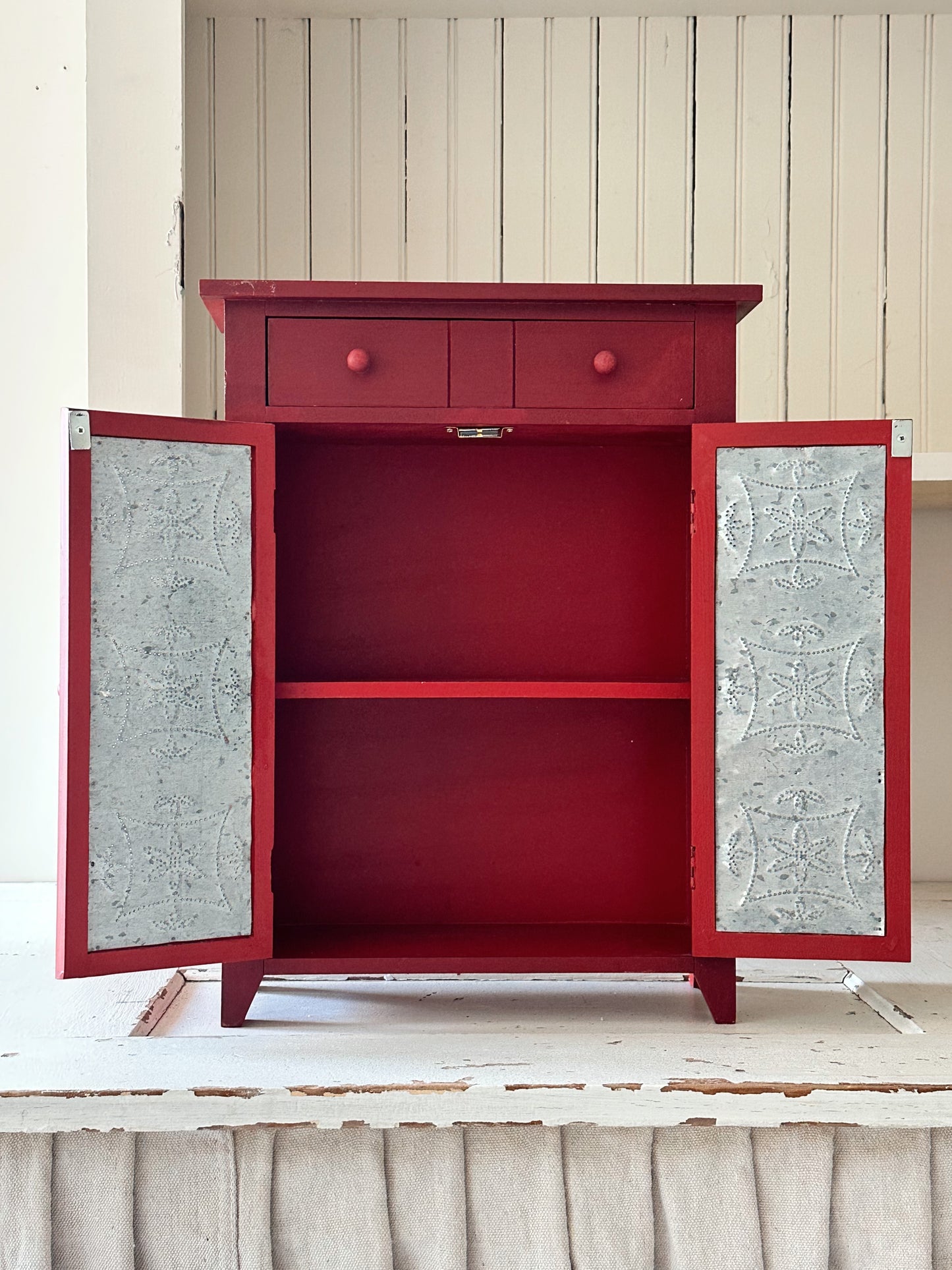 Vintage Tabletop Size Replica Pie Safe