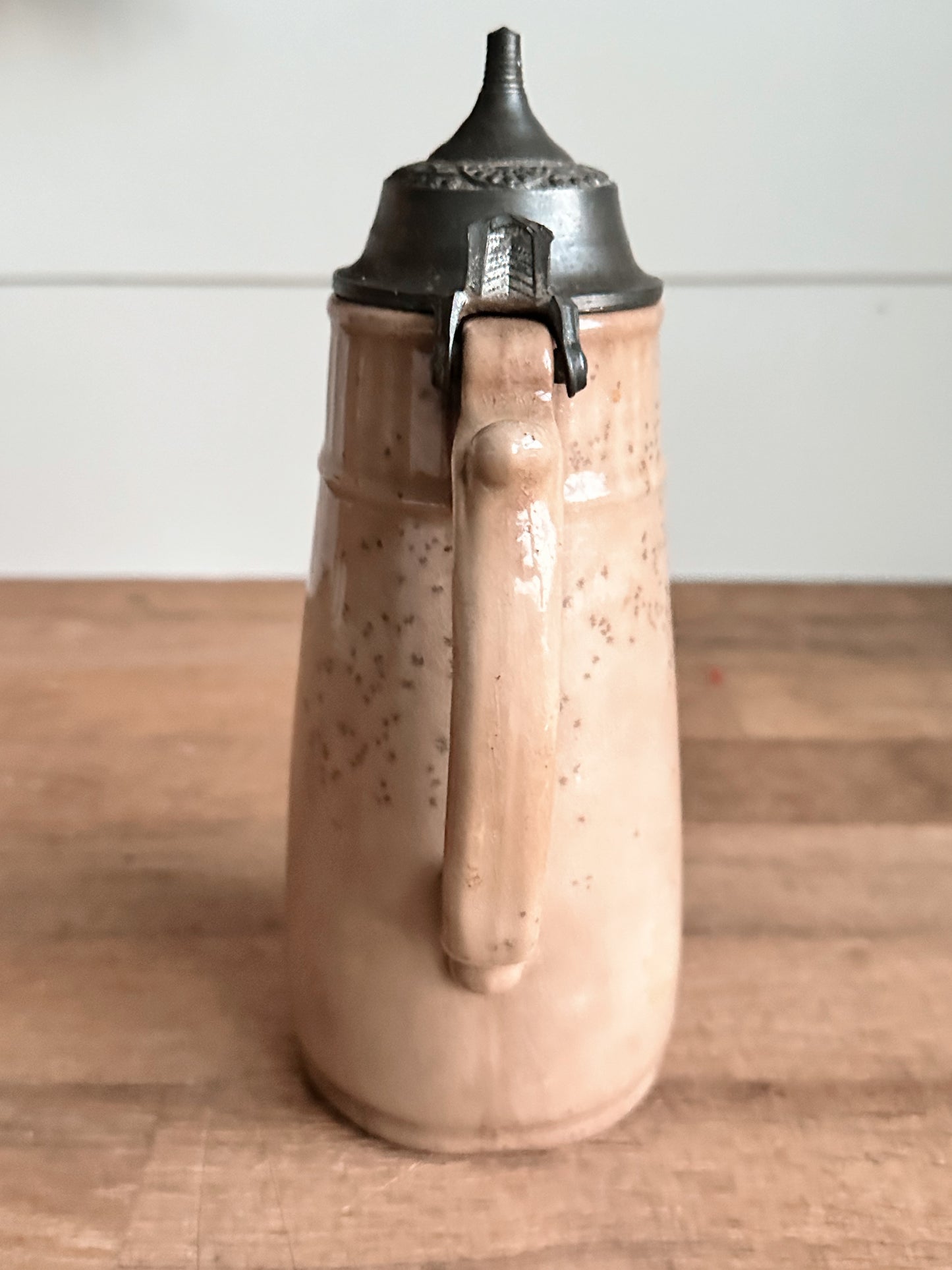 1873 Antique Ironstone Syrup Pitcher