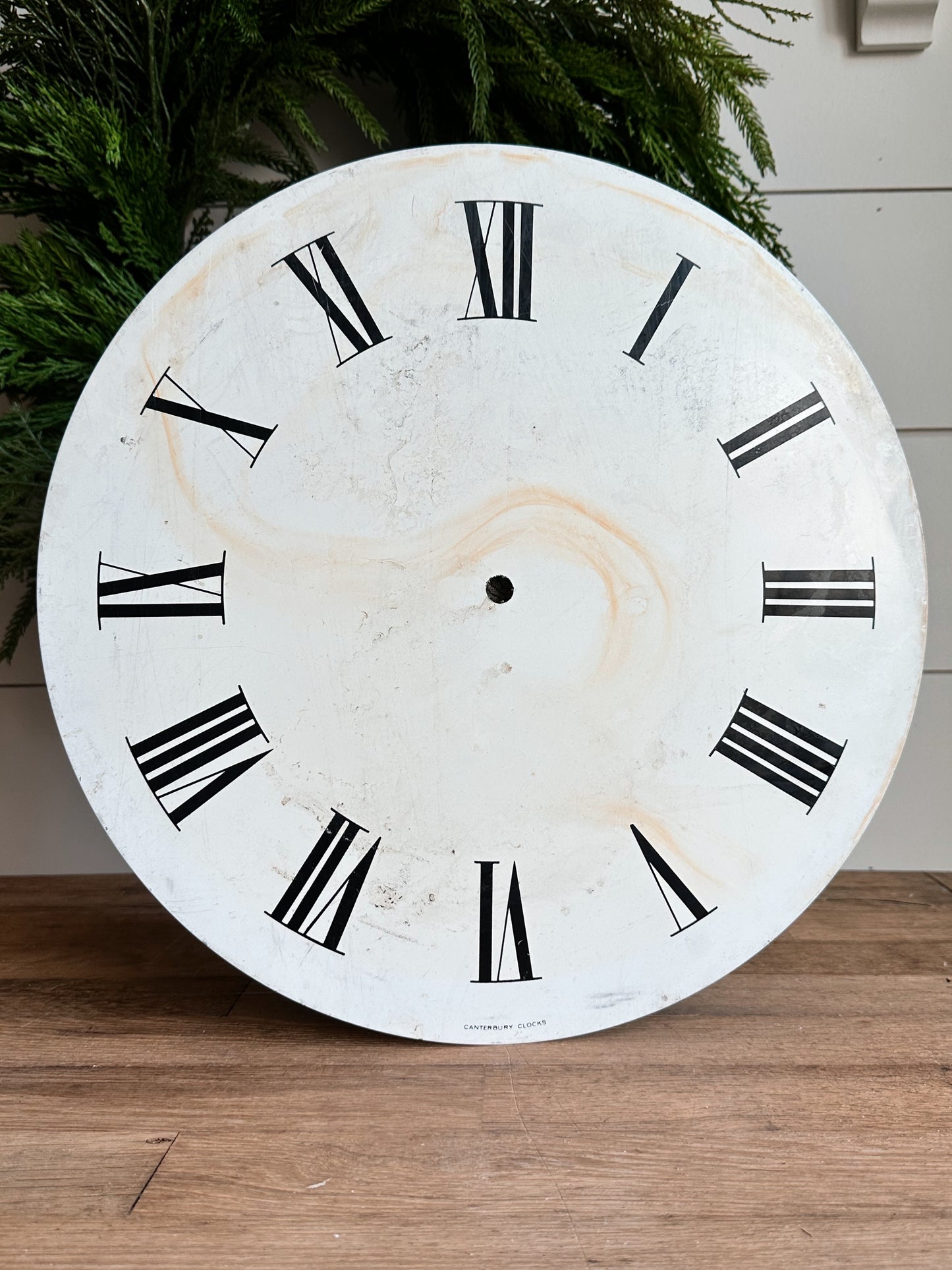 Large Vintage Canterbury Clock Face