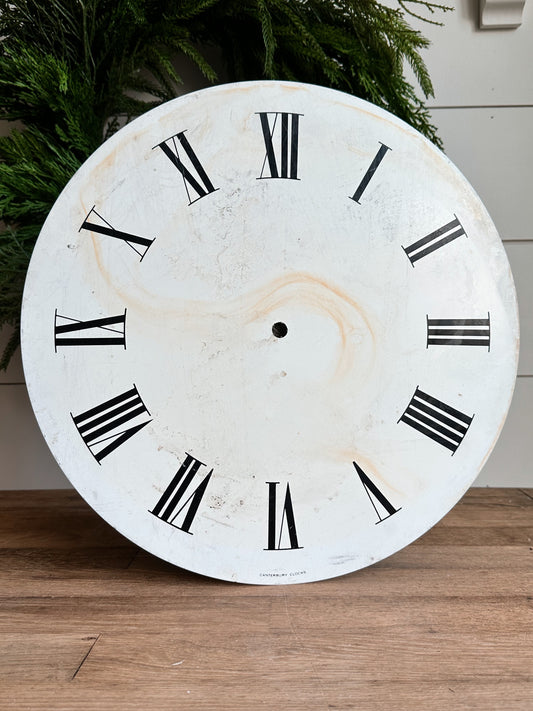 Large Vintage Canterbury Clock Face