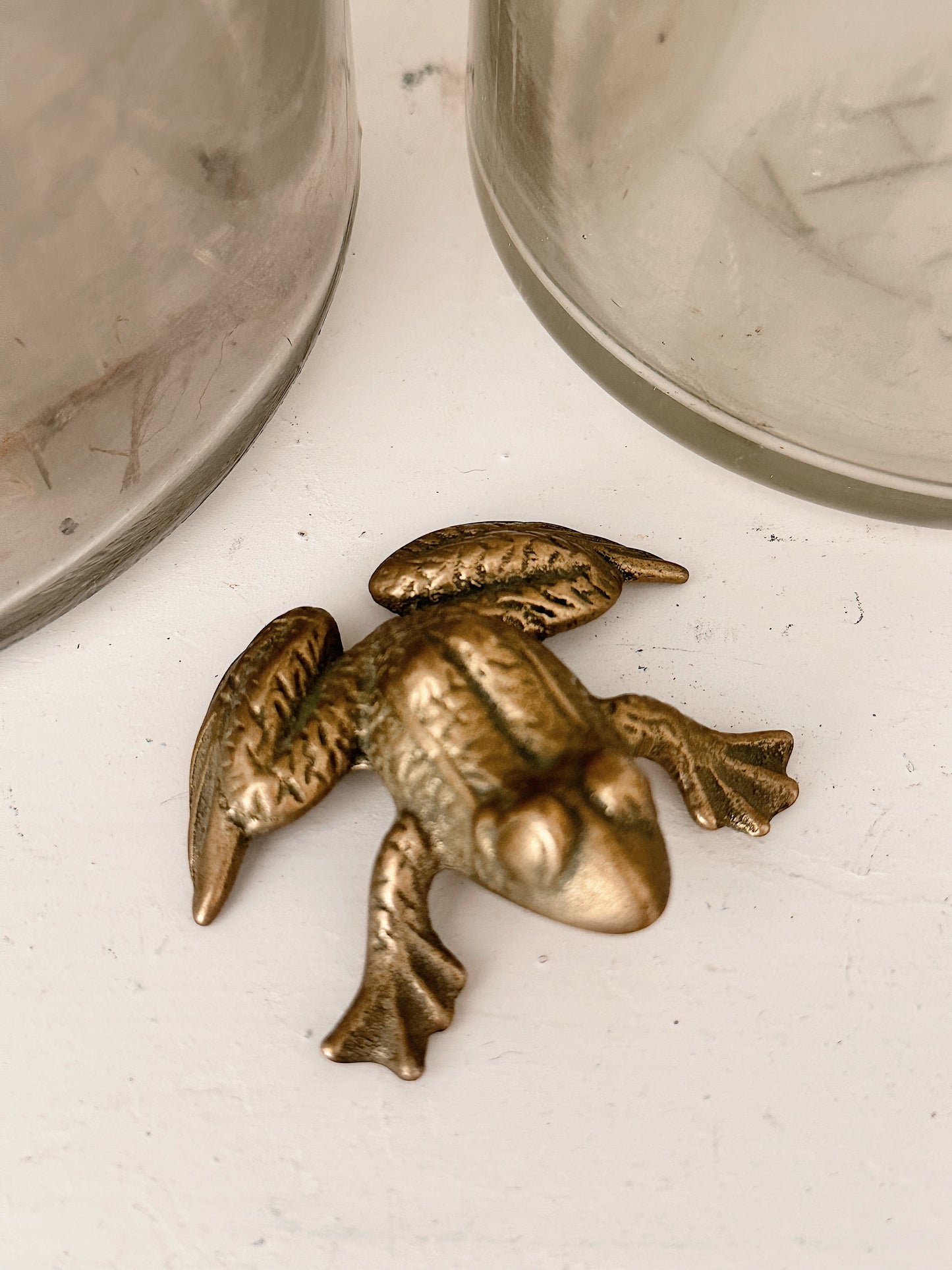 Vintage Brass Frog