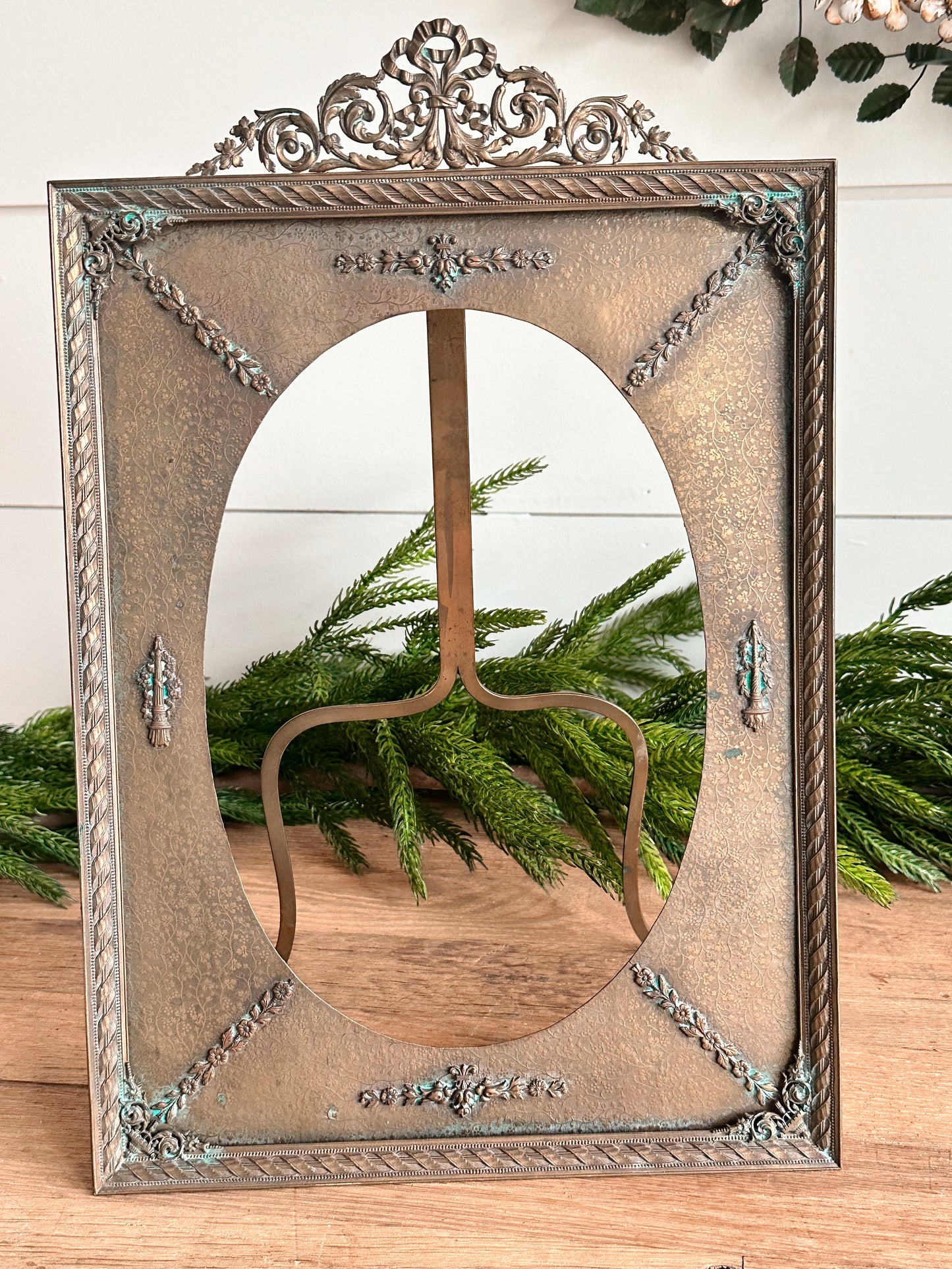 Vintage Brass Picture Frame