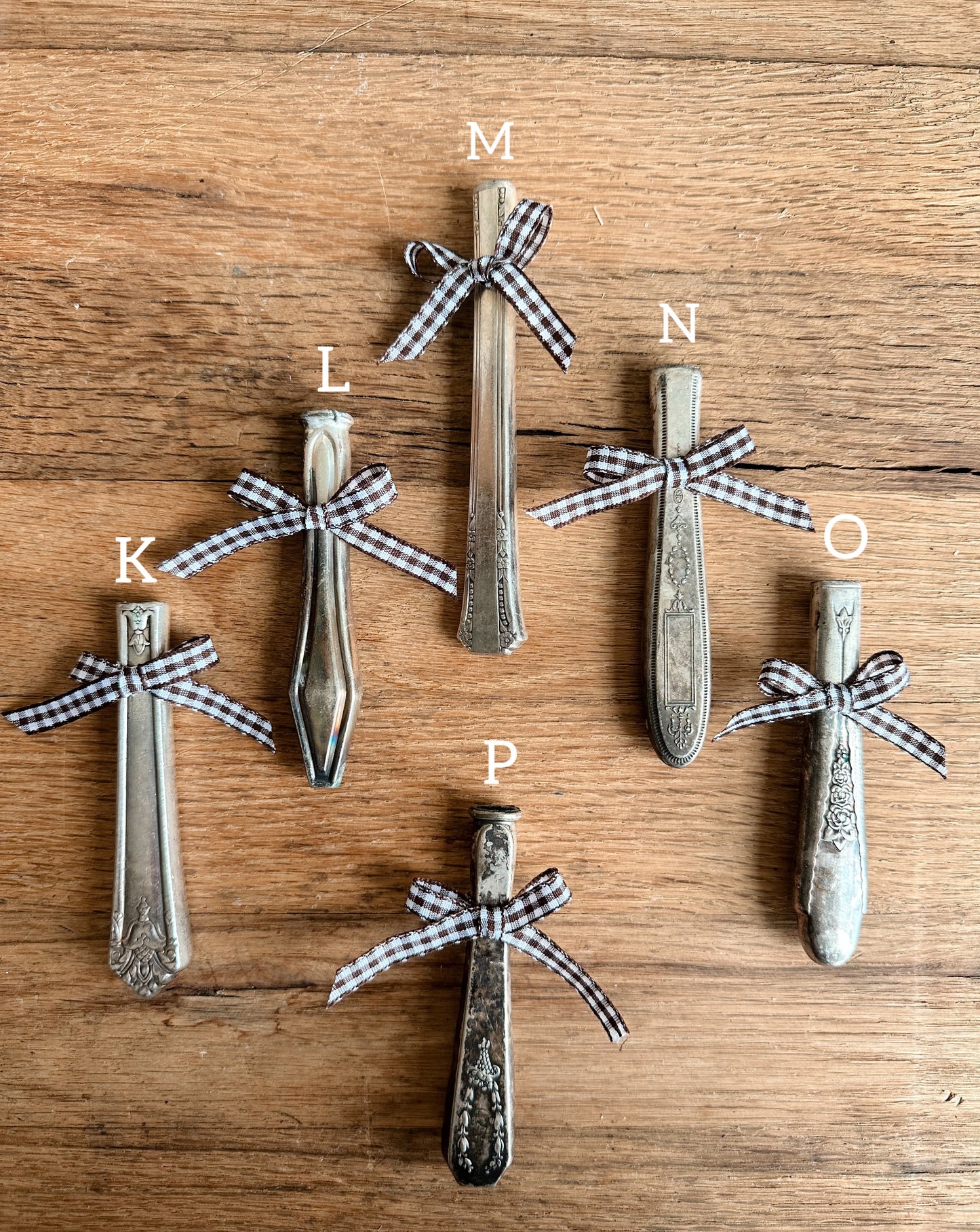 Salvage Silver Plate Bud Vase Magnets