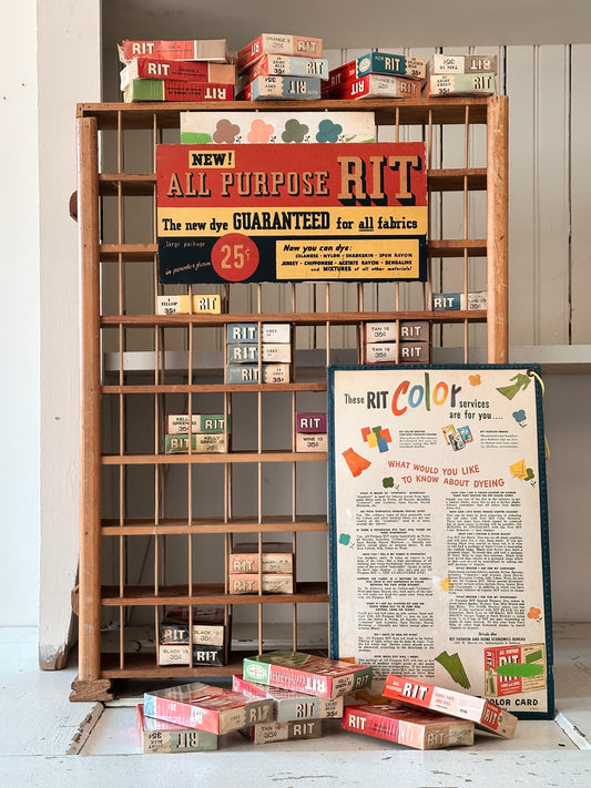 1950s Vintage Rit Dye Store Display