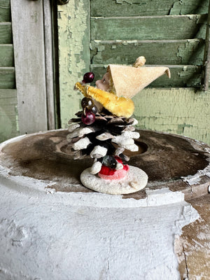 Vintage Pinecone Elf / Gnome