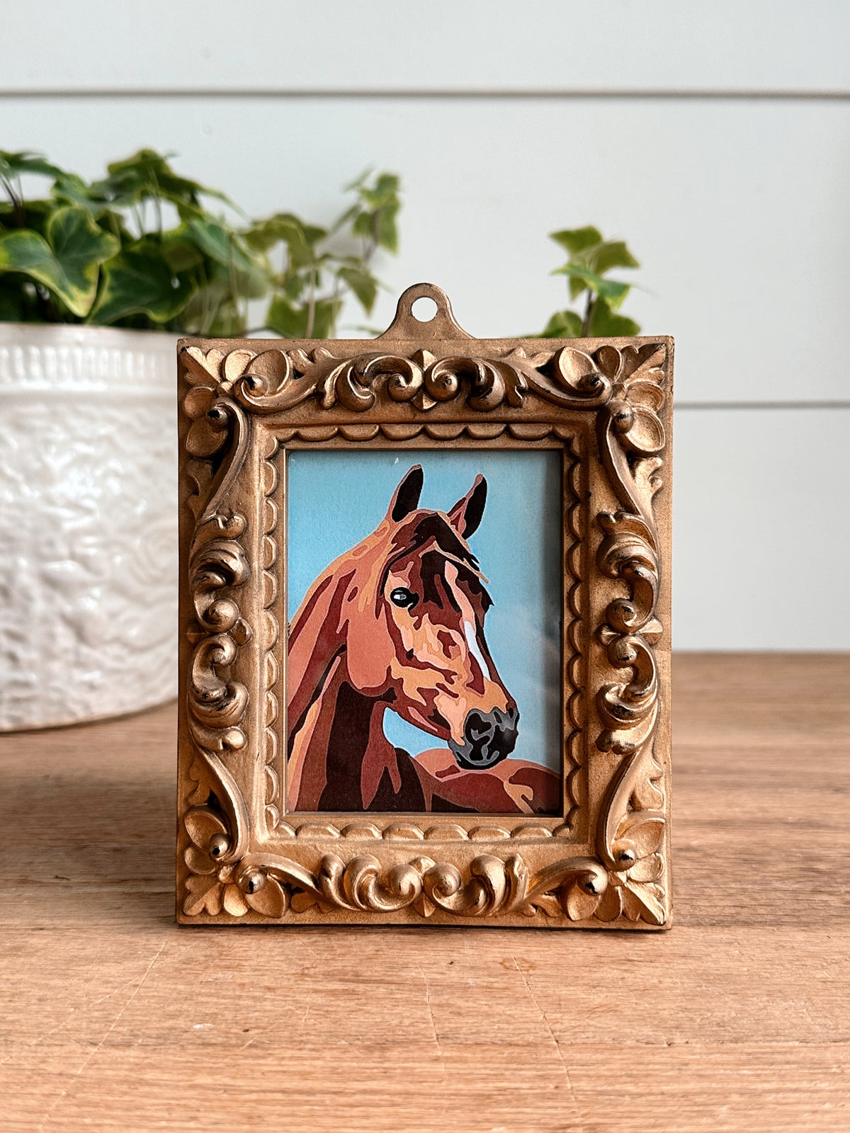 Vintage Framed Horse Print