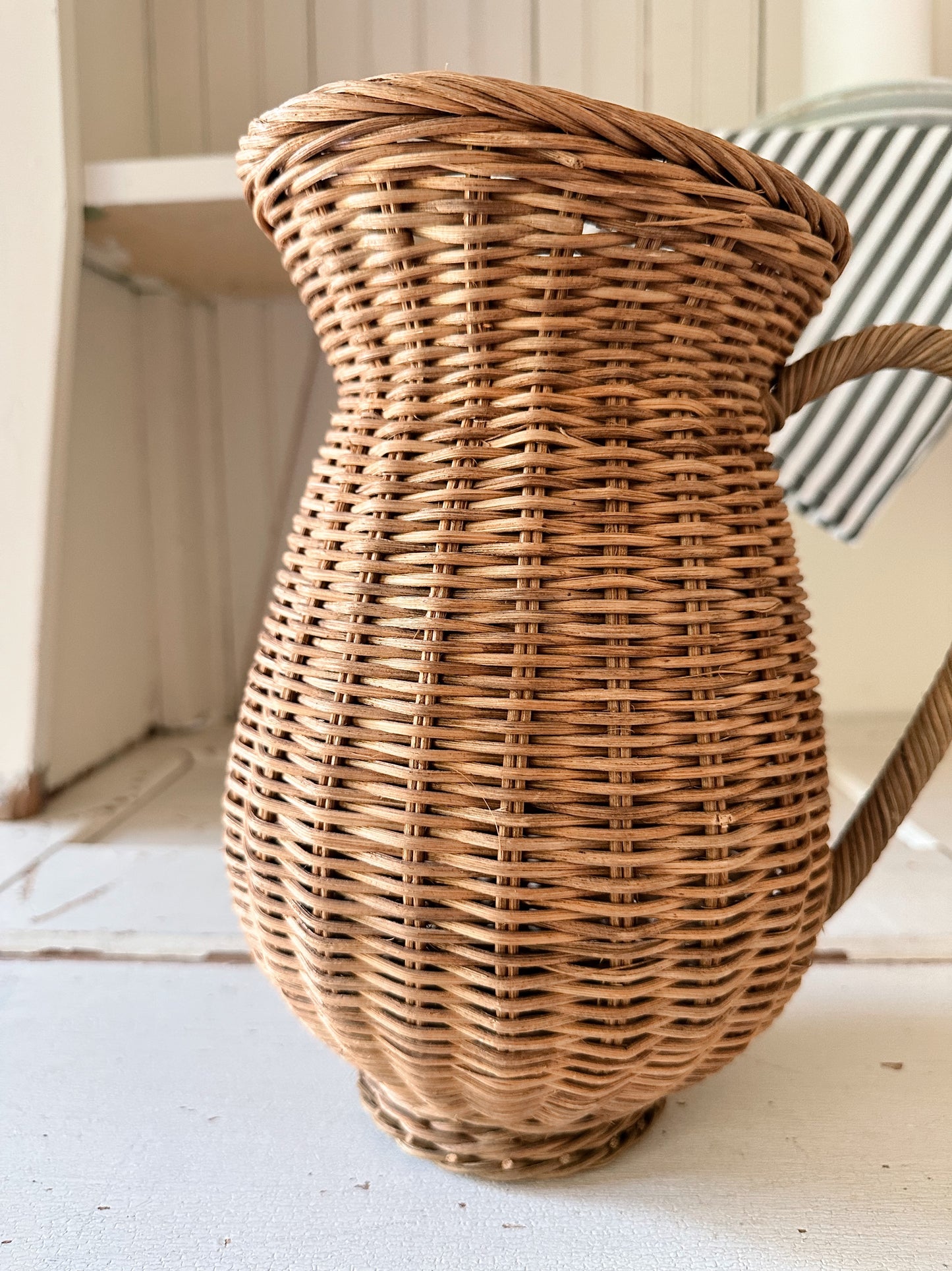 Vintage Wicker Pitcher