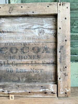 Vintage Vintage Walter Baker & Co Breakfast Cocoa Sign