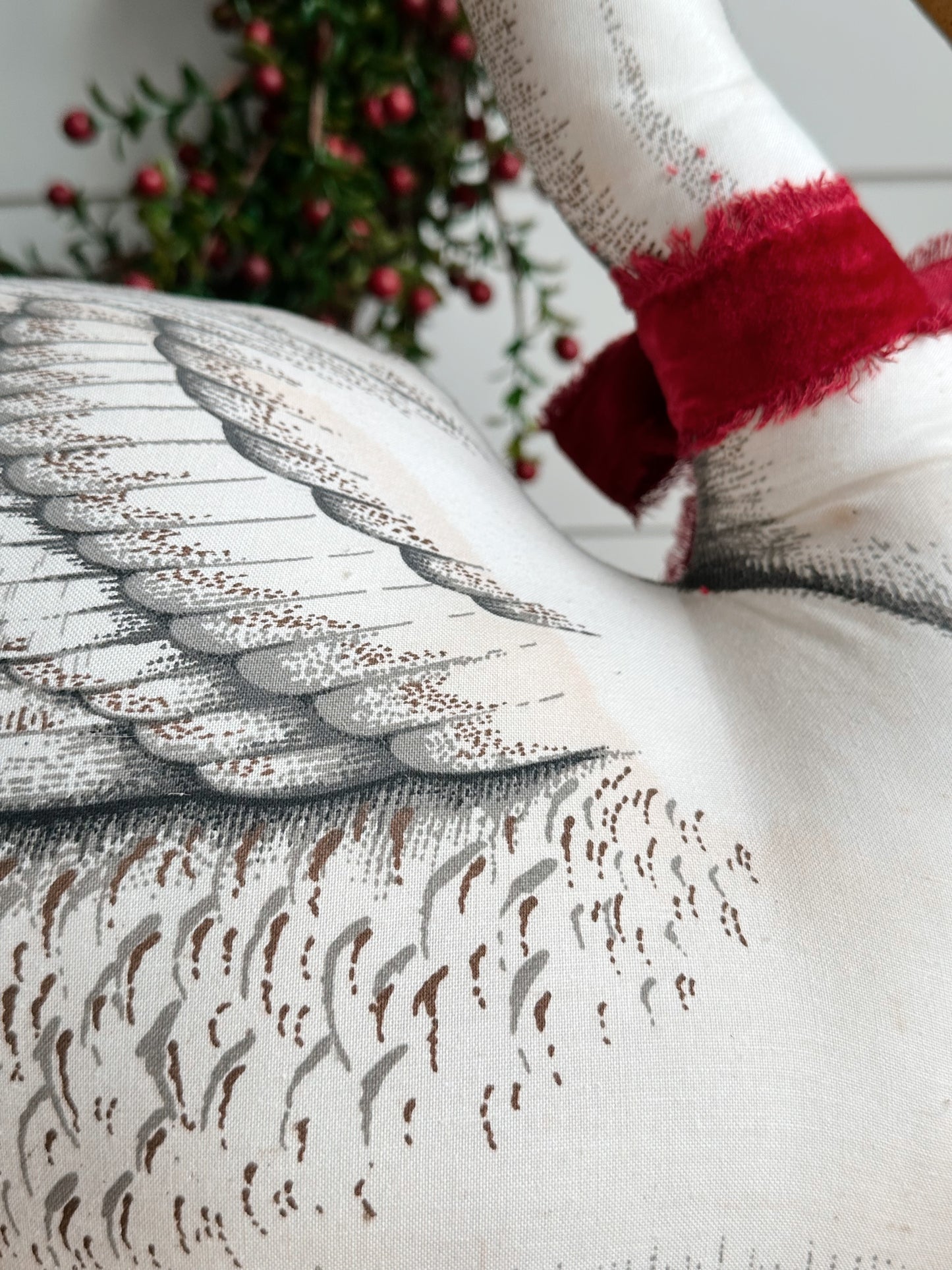 Vintage Handmade Stuffed Swan