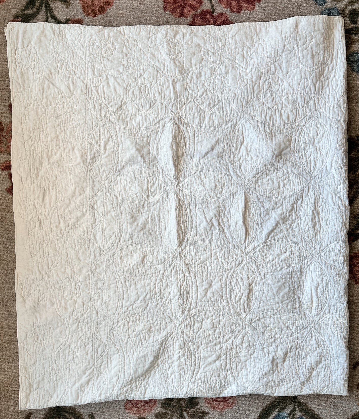Vintage Hand Stitched Quilt, Rob Peter to Pay Paul Design